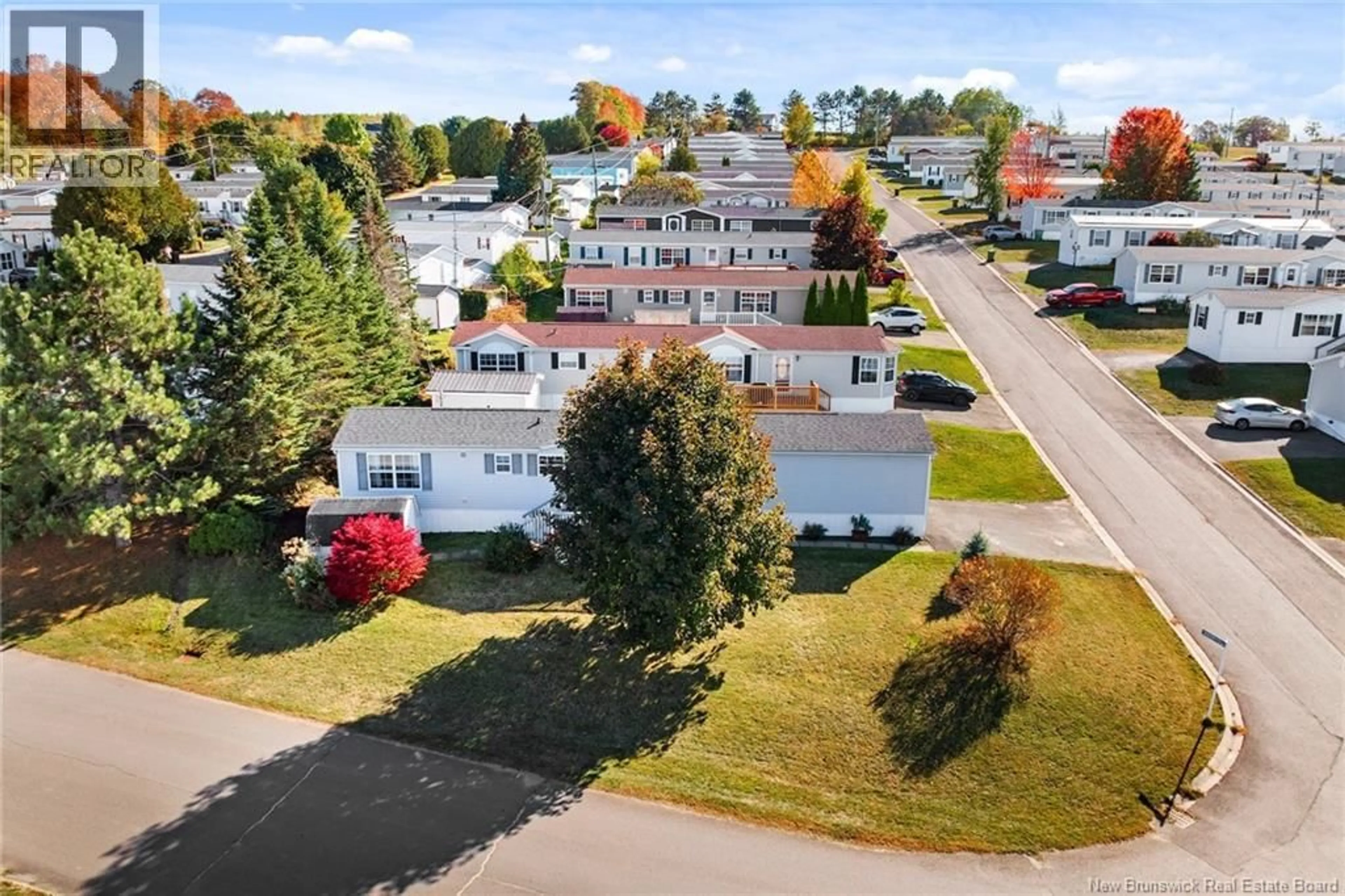 A pic from outside/outdoor area/front of a property/back of a property/a pic from drone, street for 60 SHERRYS LANE, Fredericton New Brunswick E3C1L8