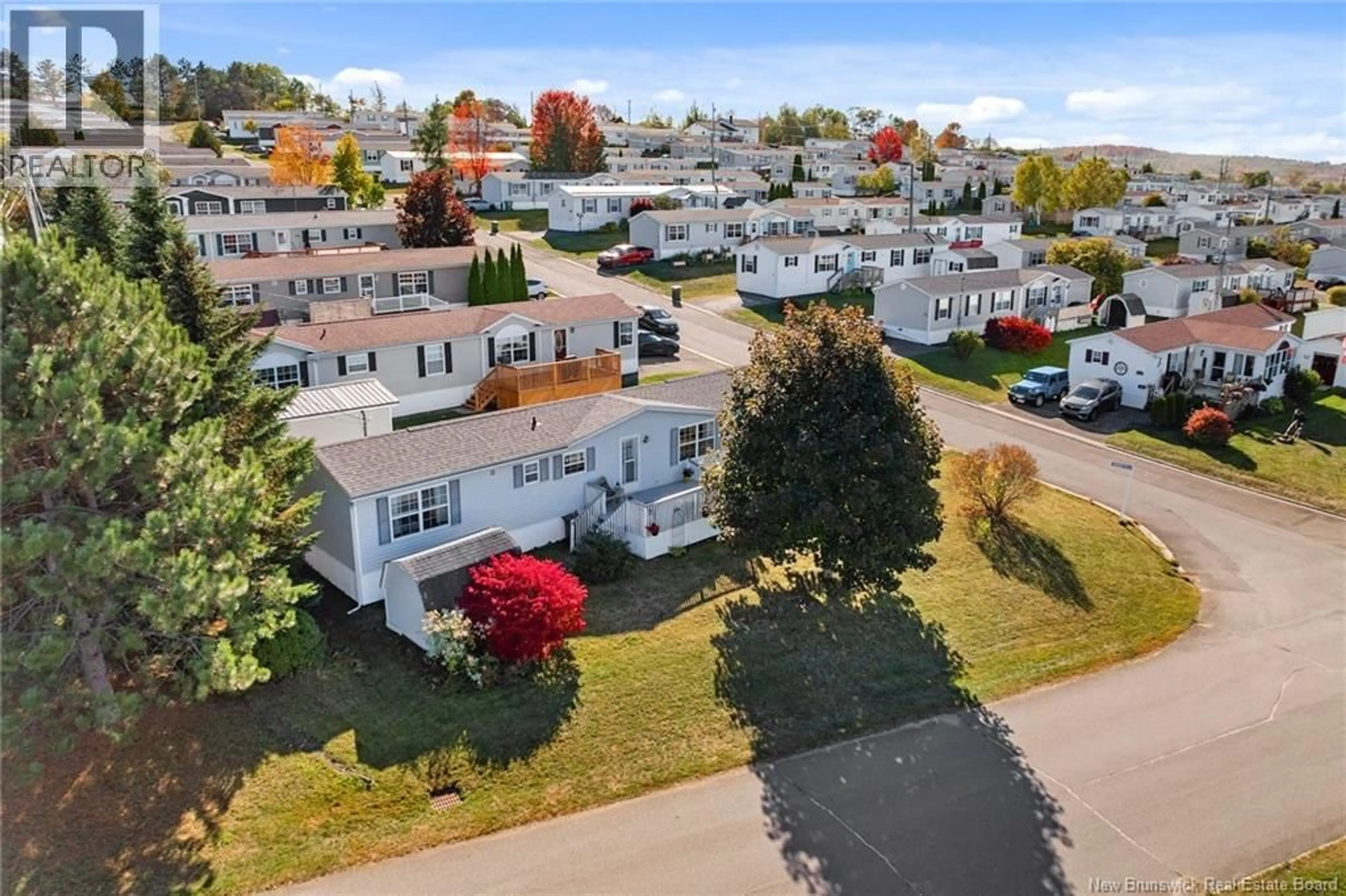 A pic from outside/outdoor area/front of a property/back of a property/a pic from drone, street for 60 SHERRYS LANE, Fredericton New Brunswick E3C1L8