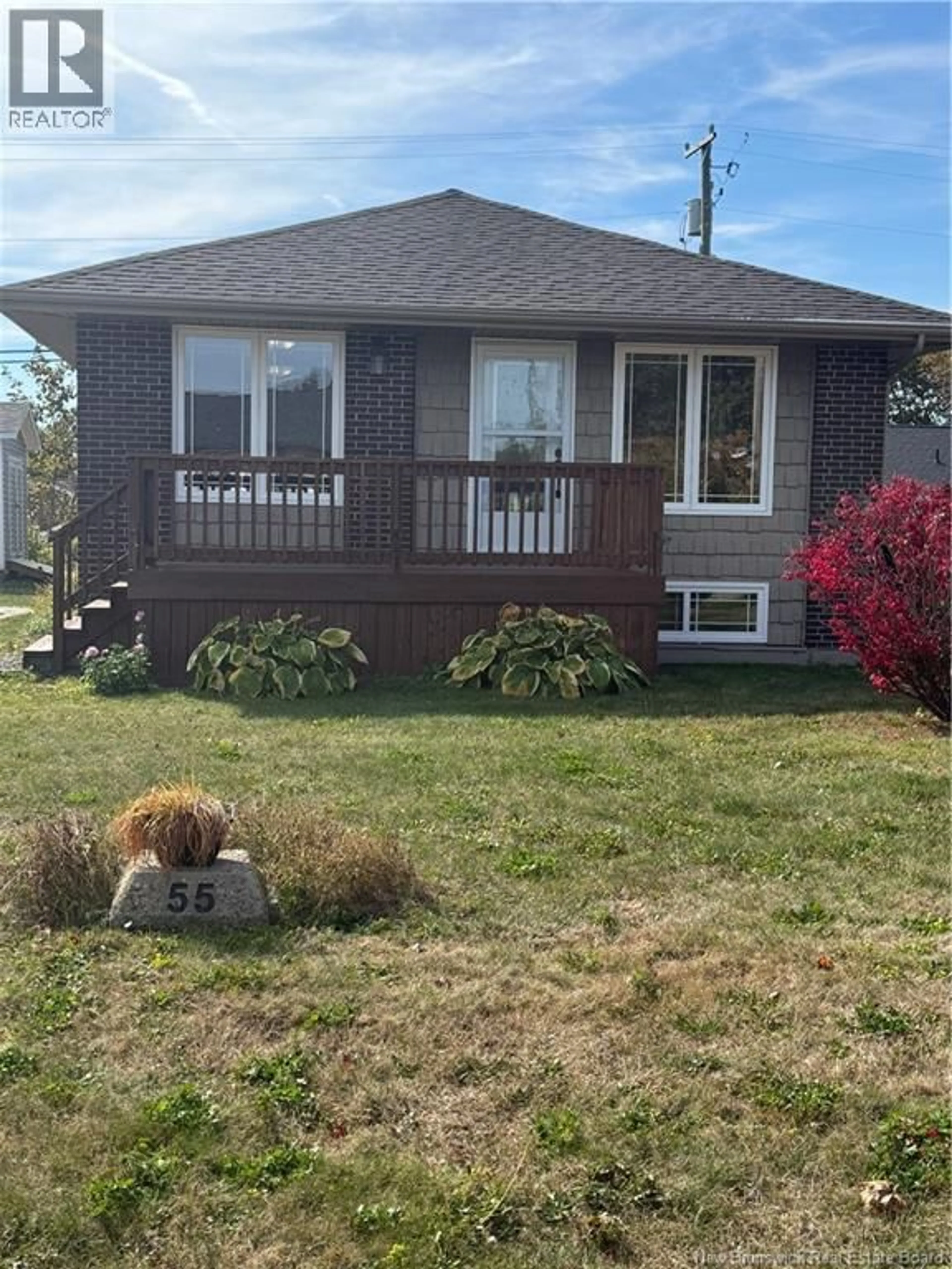 Home with vinyl exterior material, street for 55 PERCY KELLY DRIVE, Miramichi New Brunswick E1V5V5