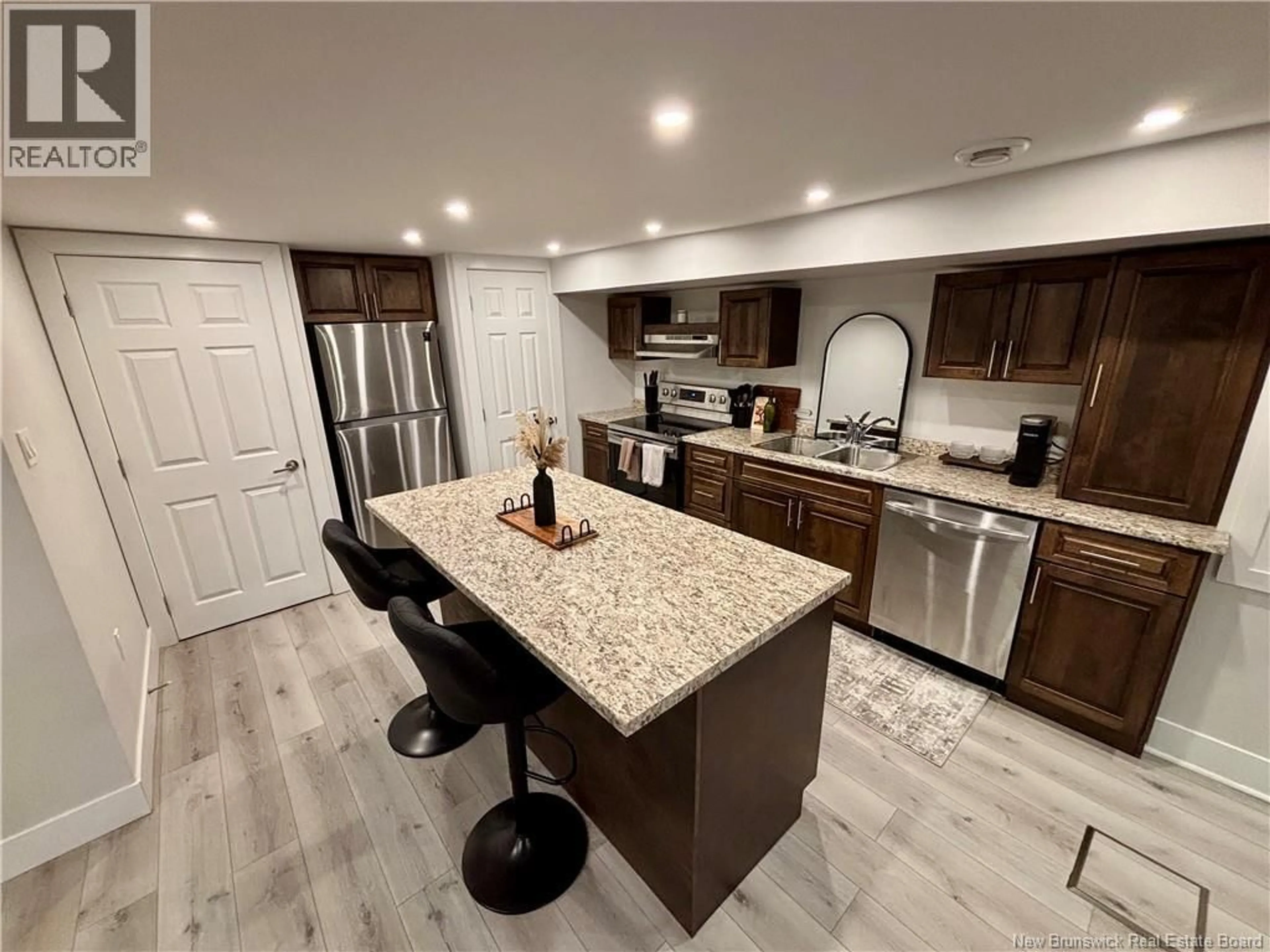 Open concept kitchen, ceramic/tile floor for 245 MASSEY STREET, Fredericton New Brunswick E3B2Z5