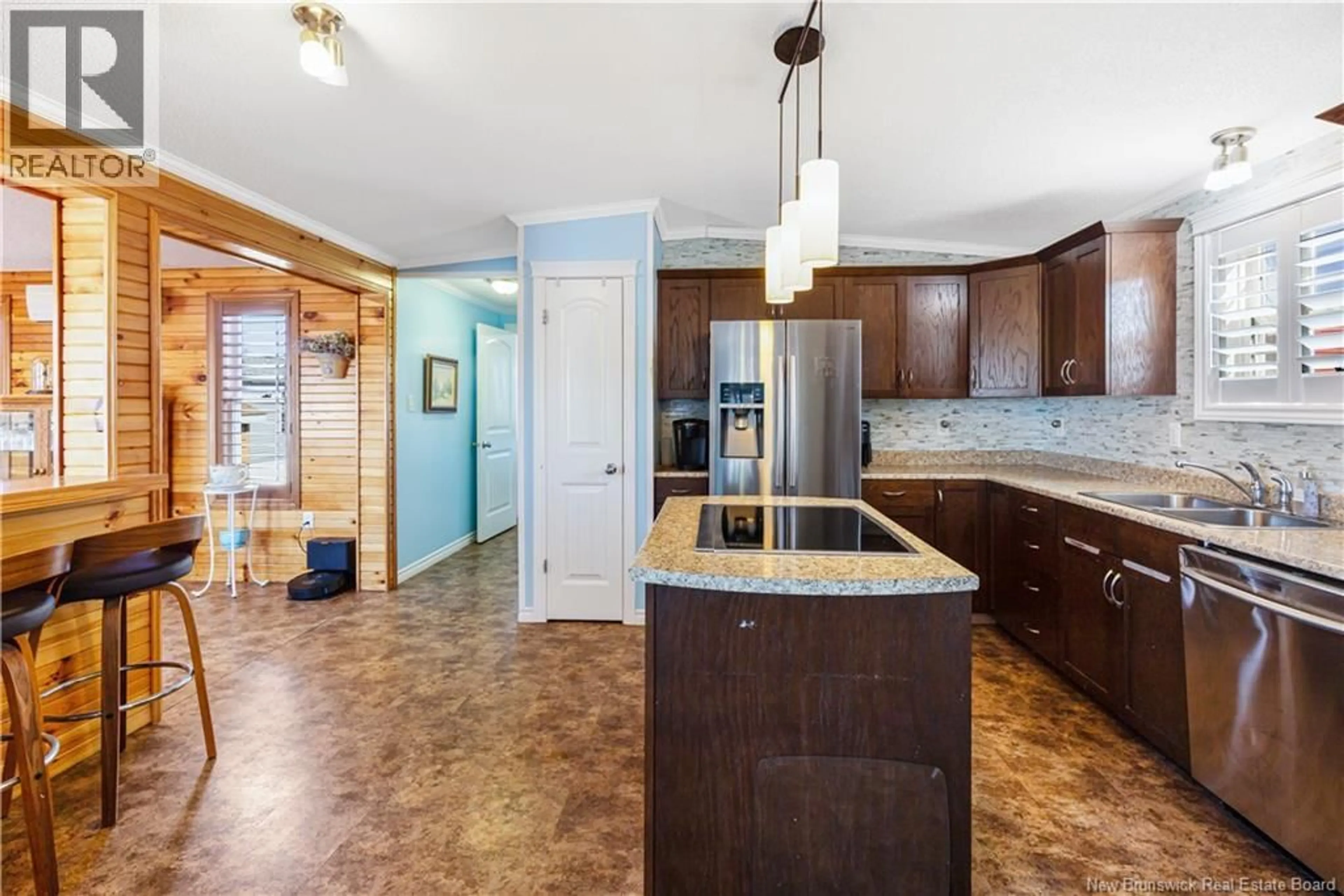 Open concept kitchen, ceramic/tile floor for 40 POLLET LANE, Dieppe New Brunswick E1A9P6