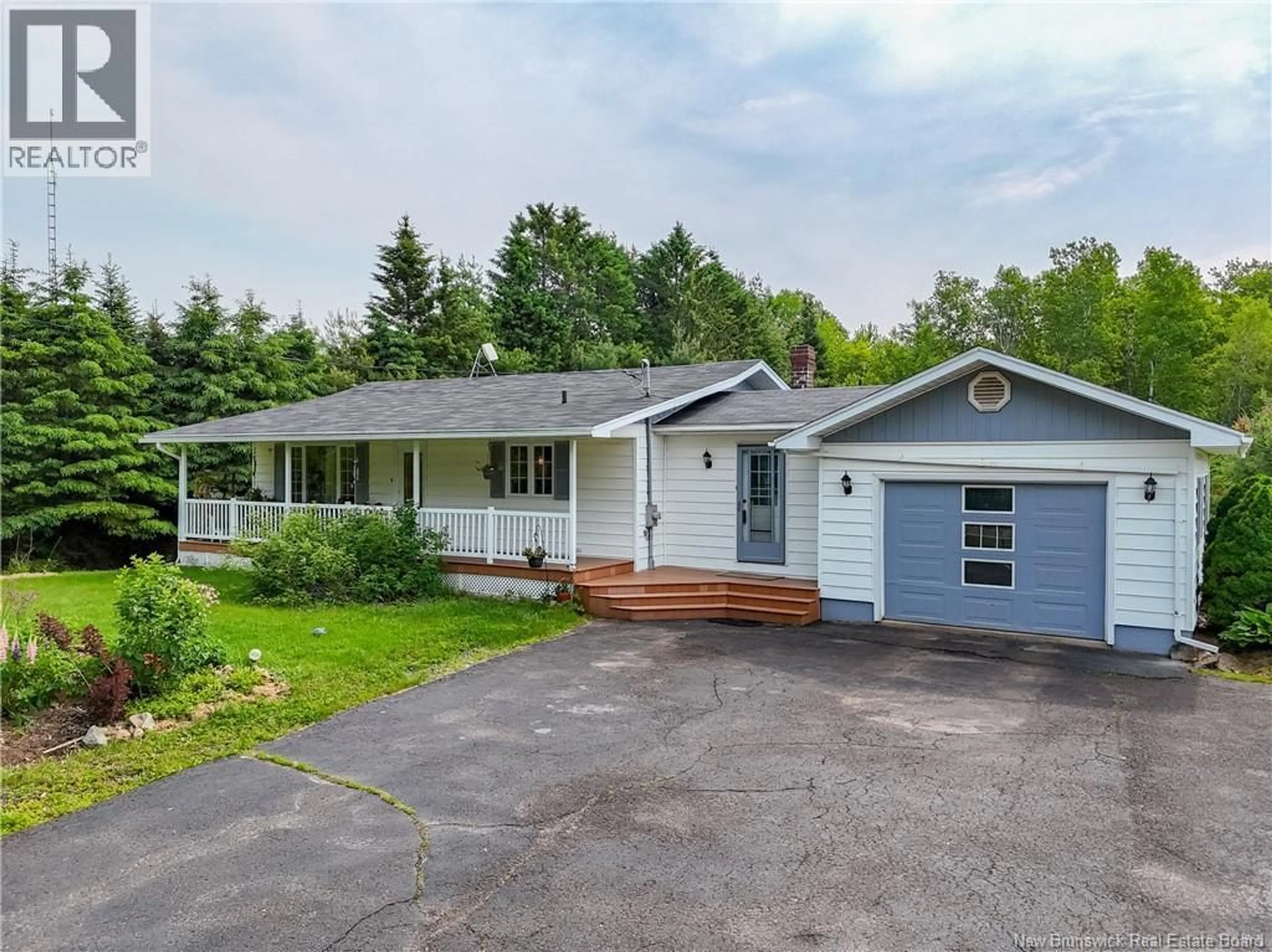 Home with vinyl exterior material, street for 5480 ROUTE 10, Hardwood Ridge New Brunswick E4A1A3