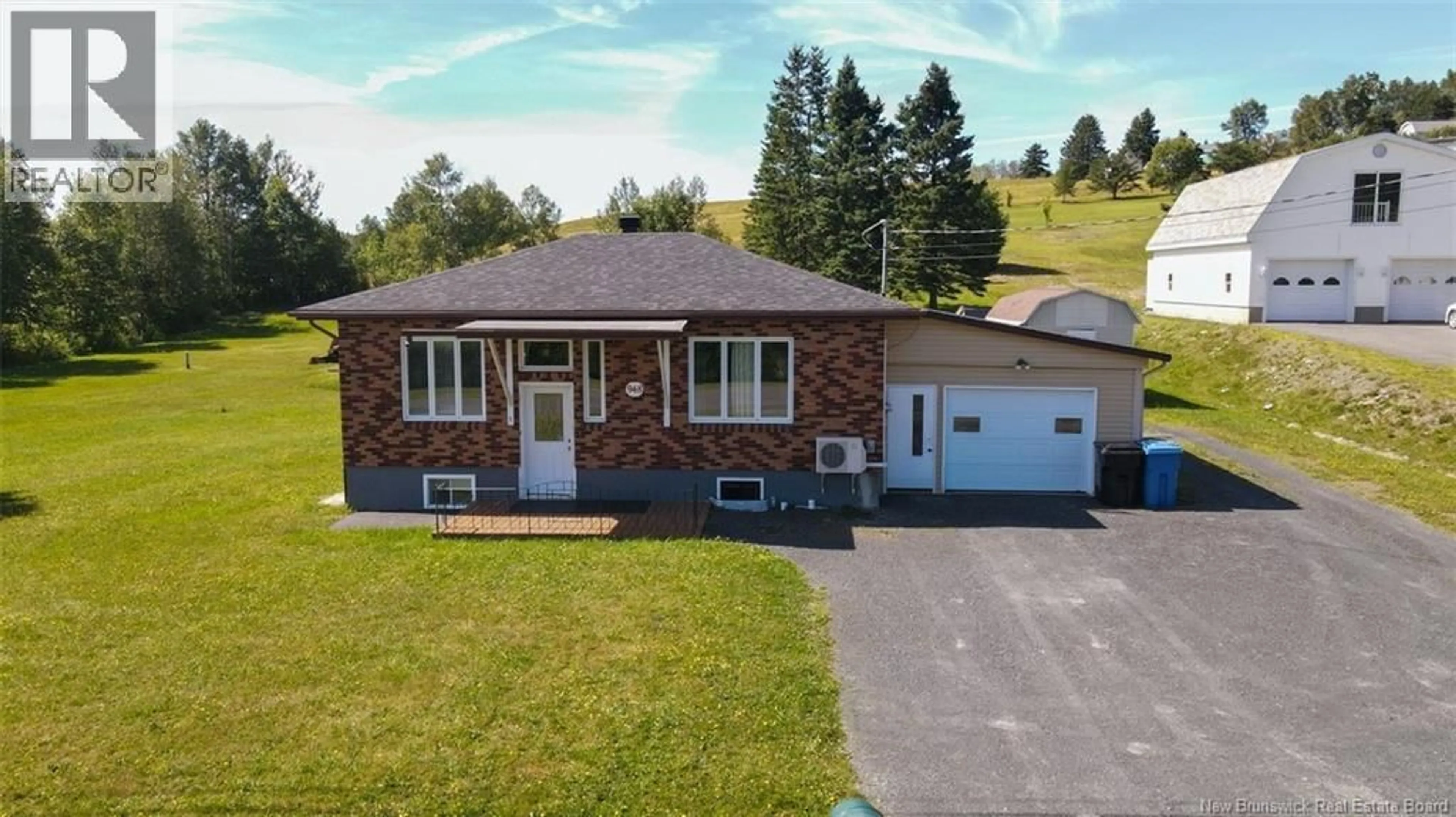 A pic from outside/outdoor area/front of a property/back of a property/a pic from drone, street for 948 DU POUVOIR ROAD, Saint-Joseph-De-Madawaska New Brunswick E7B2M4