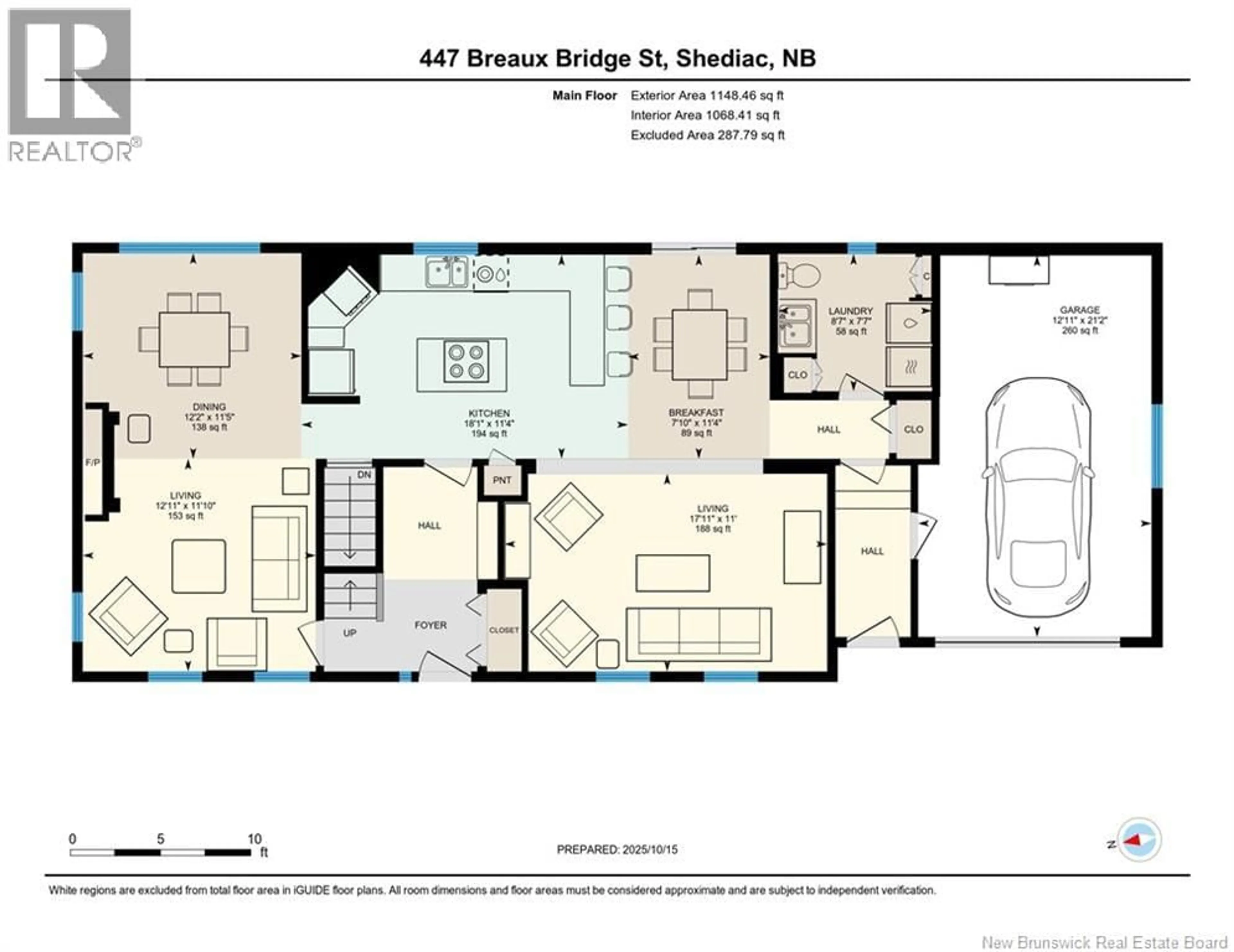 Floor plan for 447 BREAUX BRIDGE STREET, Shediac New Brunswick E4P2M5