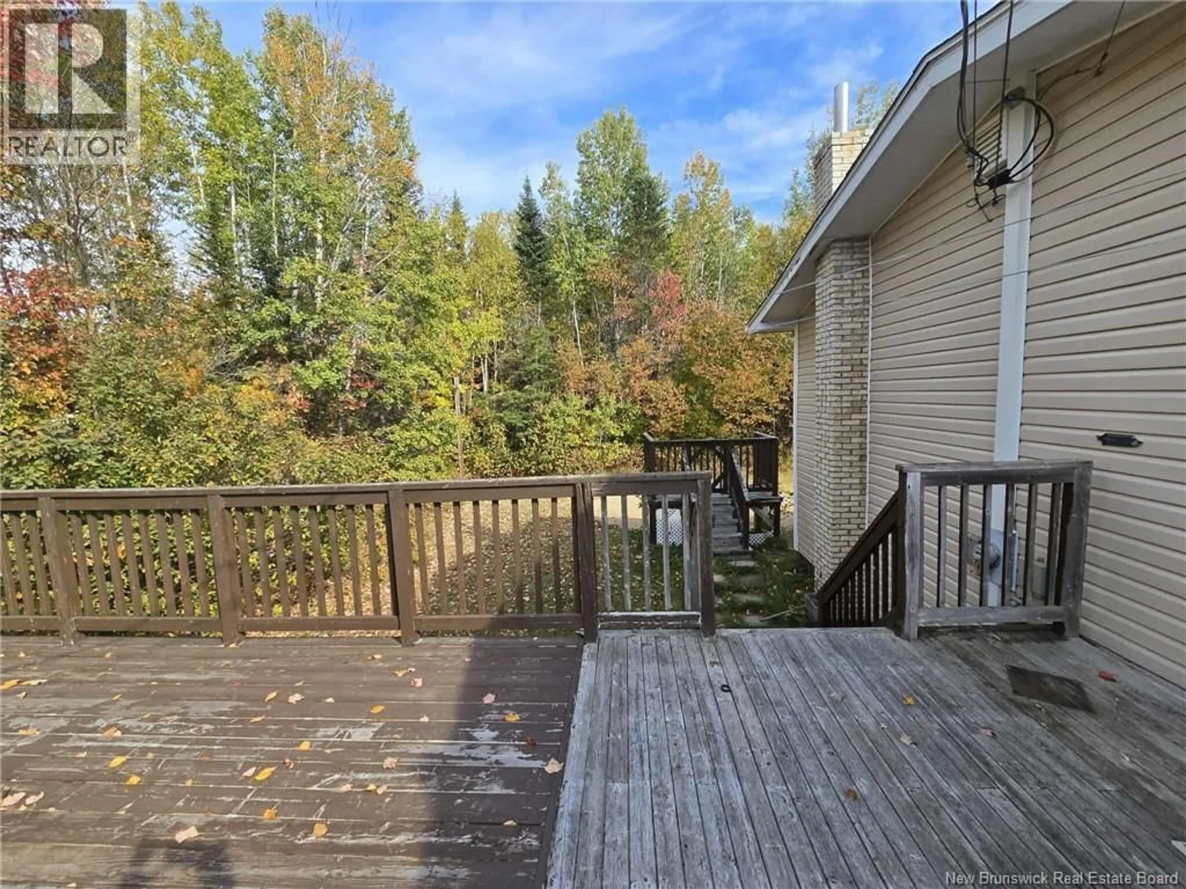 Patio, forest/trees view for 405 DE LA RIVIERE, Nigadoo New Brunswick E8K3W4