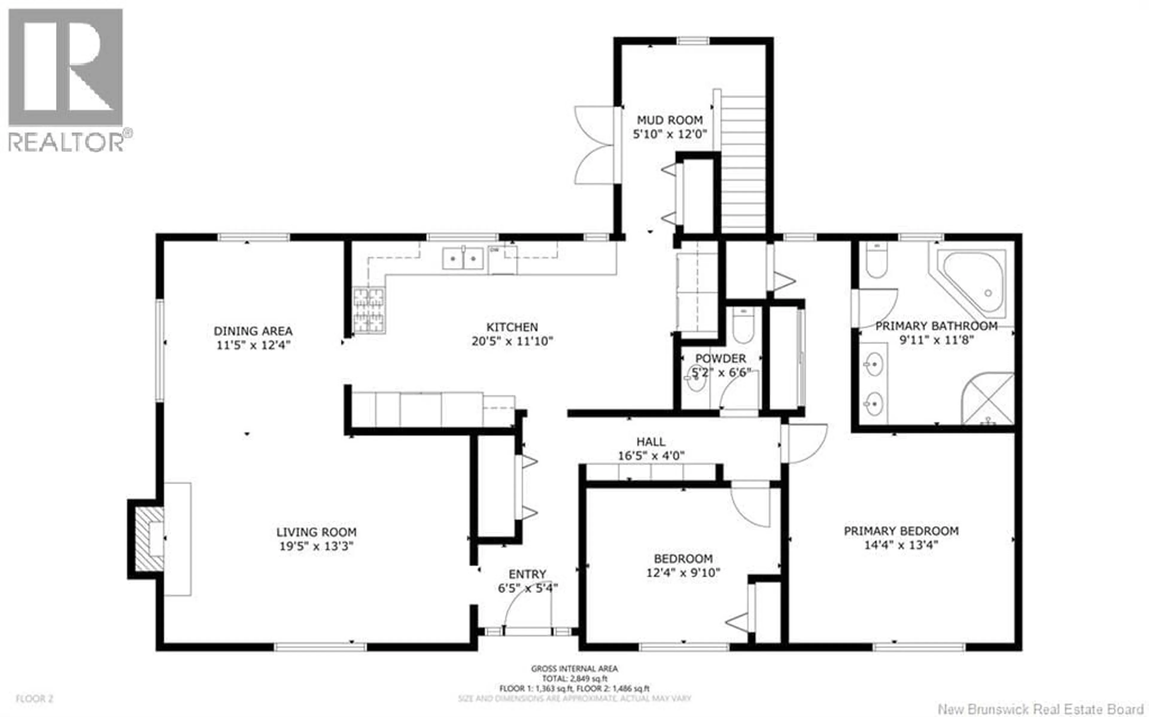 Floor plan for 22 WOODFIELD CRESCENT, Fredericton New Brunswick E3B2N1