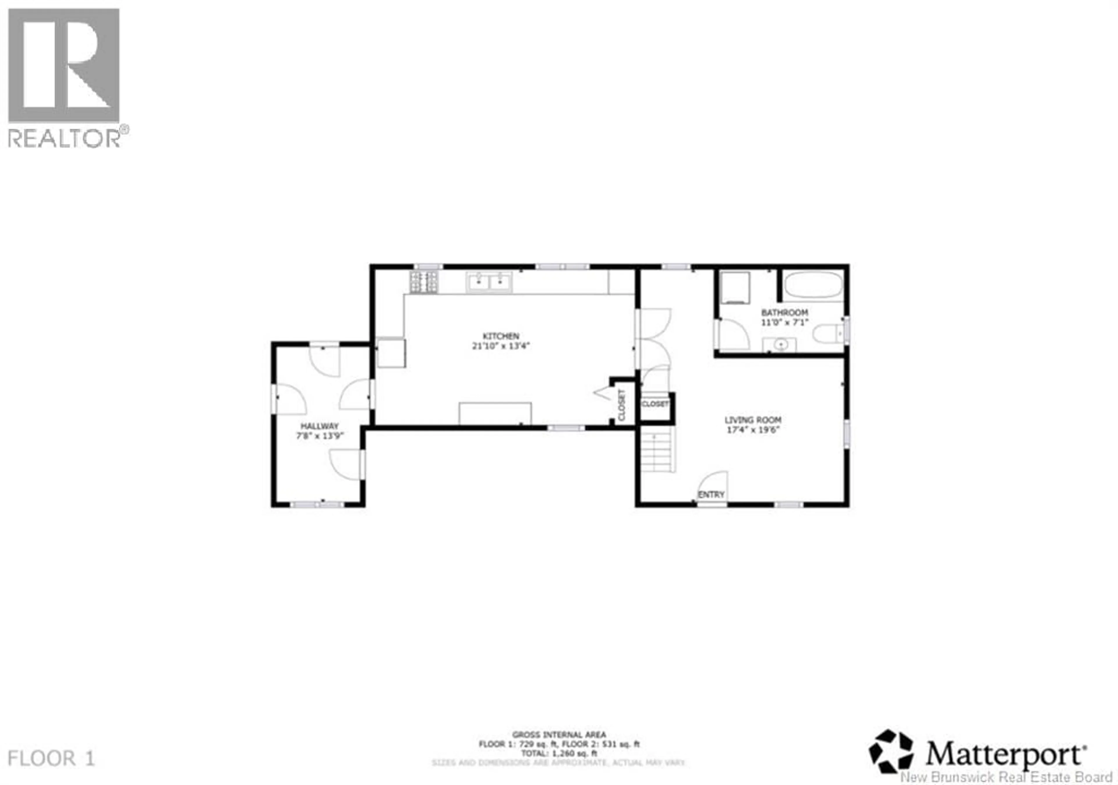 Floor plan for 1101 ROUTE 110 ROUTE, Tracey Mills New Brunswick E7K2C6