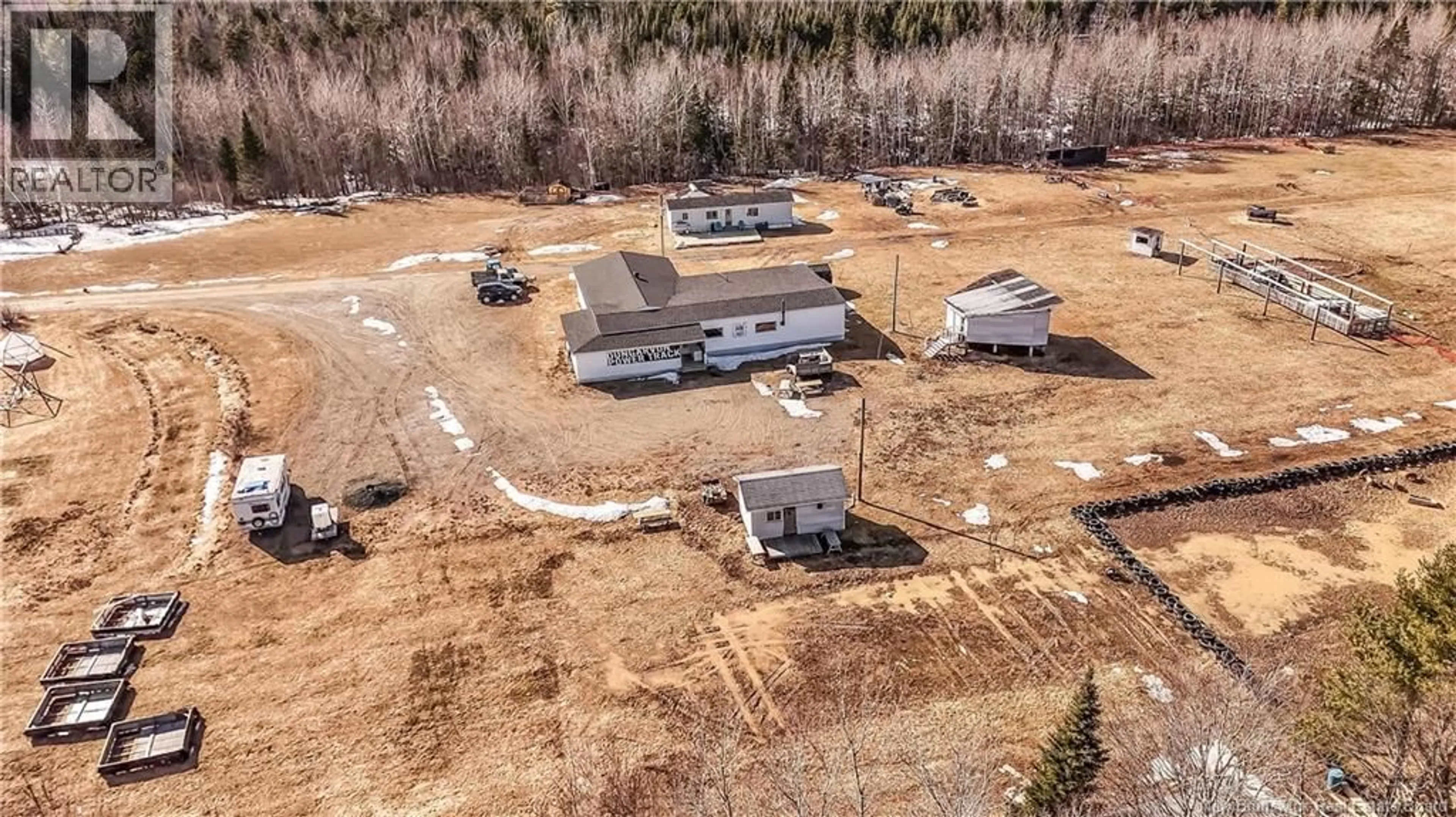 A pic from outside/outdoor area/front of a property/back of a property/a pic from drone, building for 336 MACLAGGAN DRIVE, Blackville New Brunswick E9B1H7