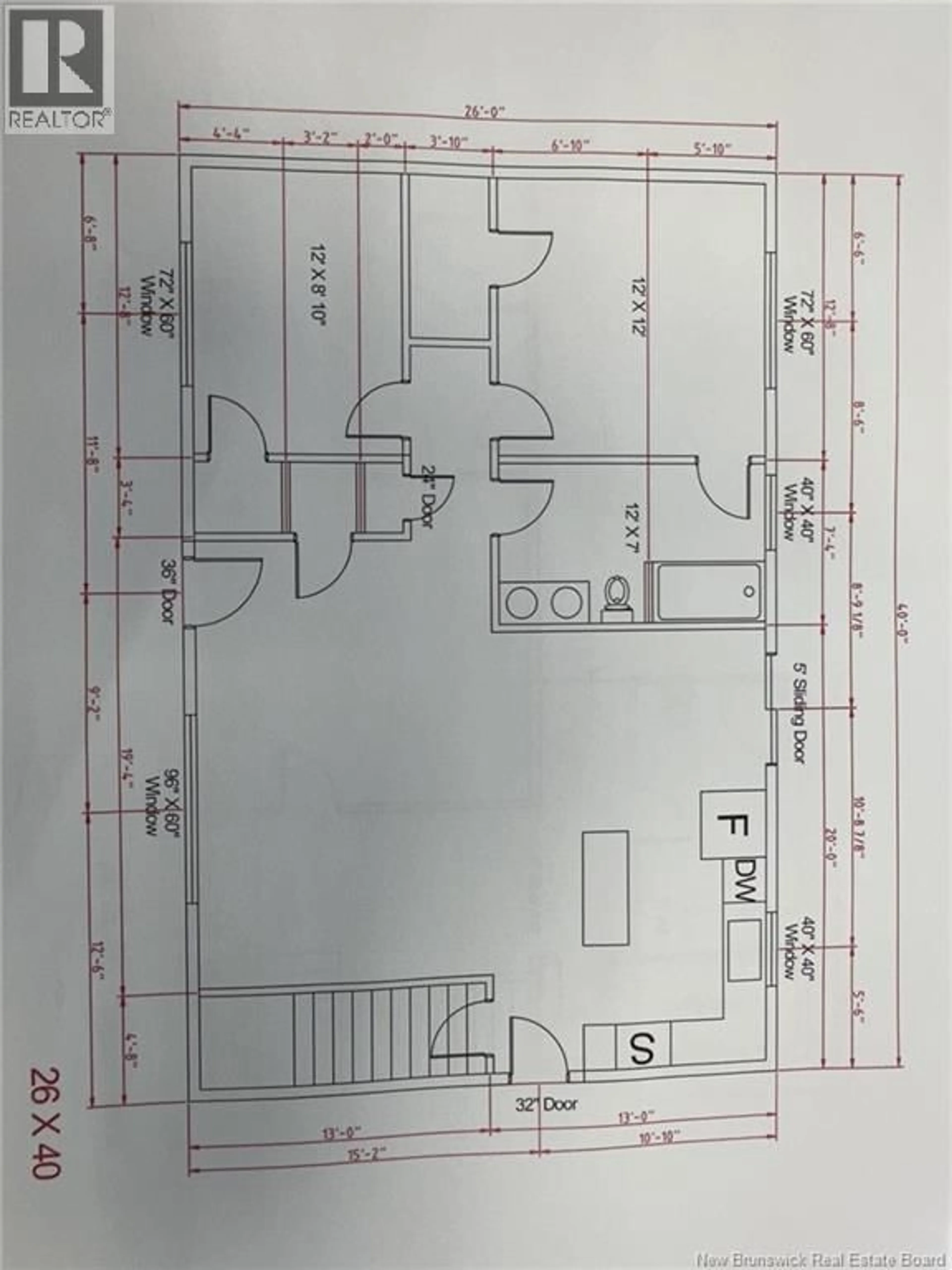 Floor plan for 195 LOWER DURHAM ROAD, Durham Bridge New Brunswick E6C1H5