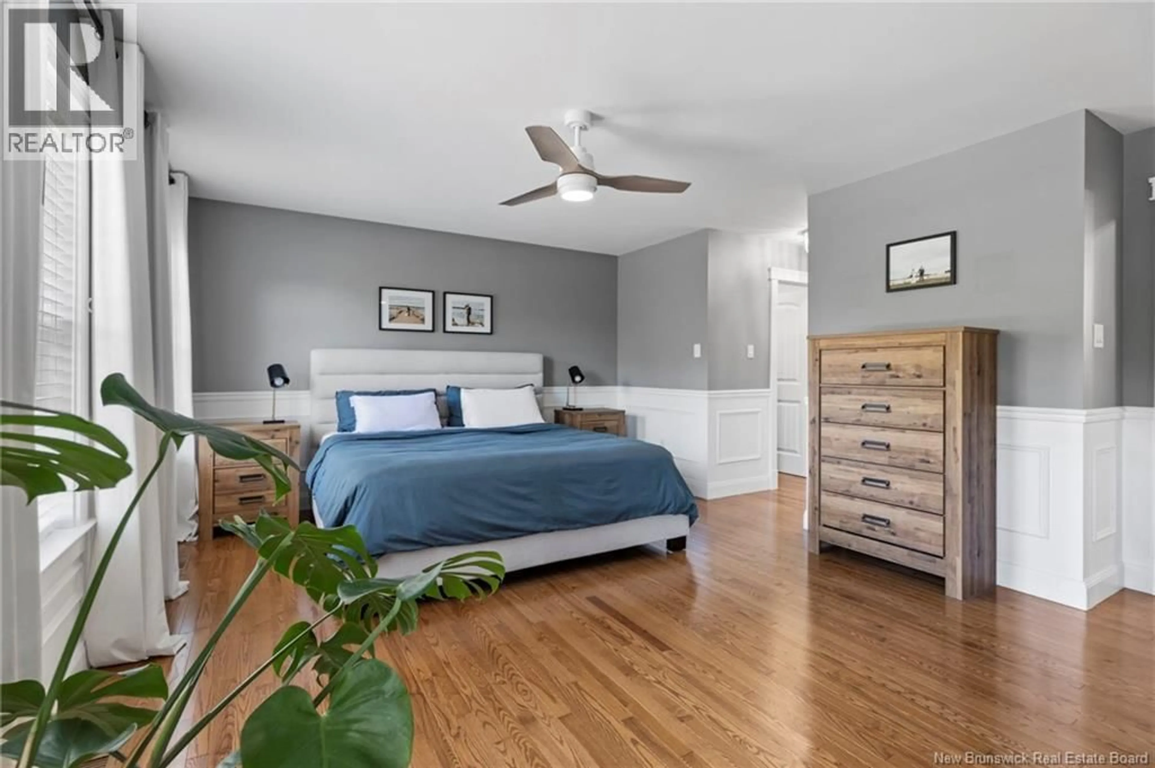 Bedroom with bed, wood/laminate floor for 207 RAINBOW DRIVE, Charters Settlement New Brunswick E3C1V2