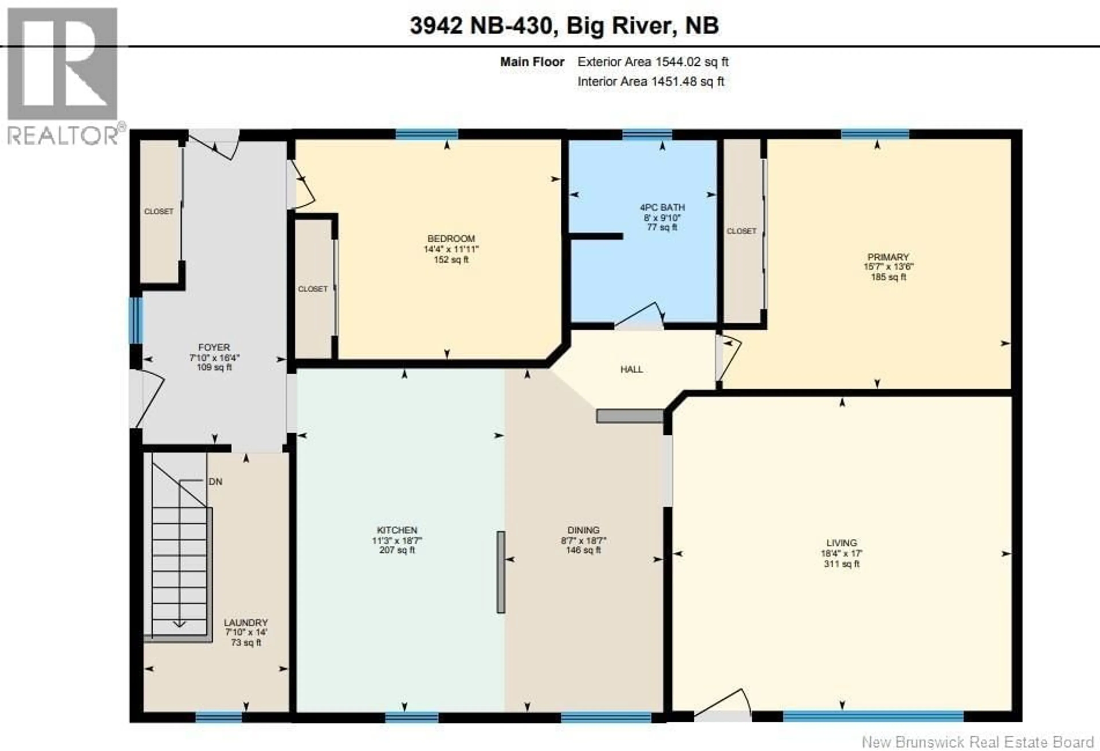 Floor plan for 3942 ROUTE 430, Big River New Brunswick E2A6V8
