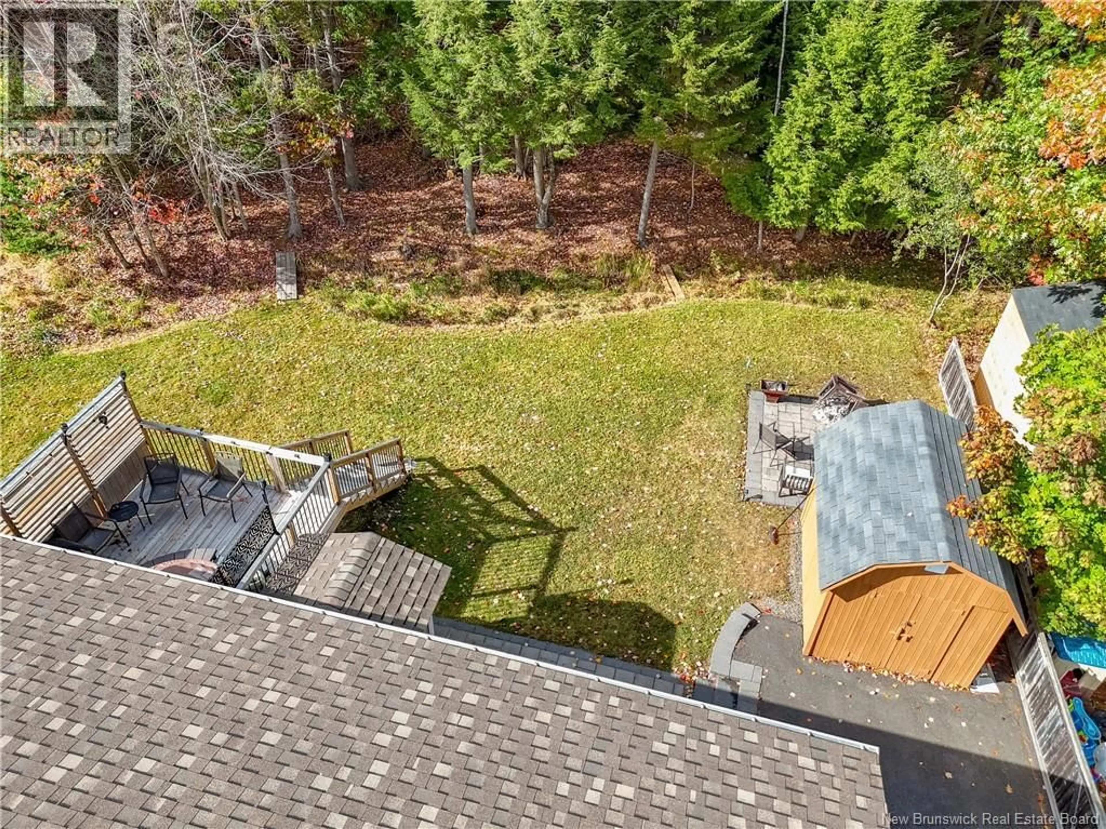 A pic from outside/outdoor area/front of a property/back of a property/a pic from drone, forest/trees view for 151 BUNKER STREET, Fredericton New Brunswick E3A0T1