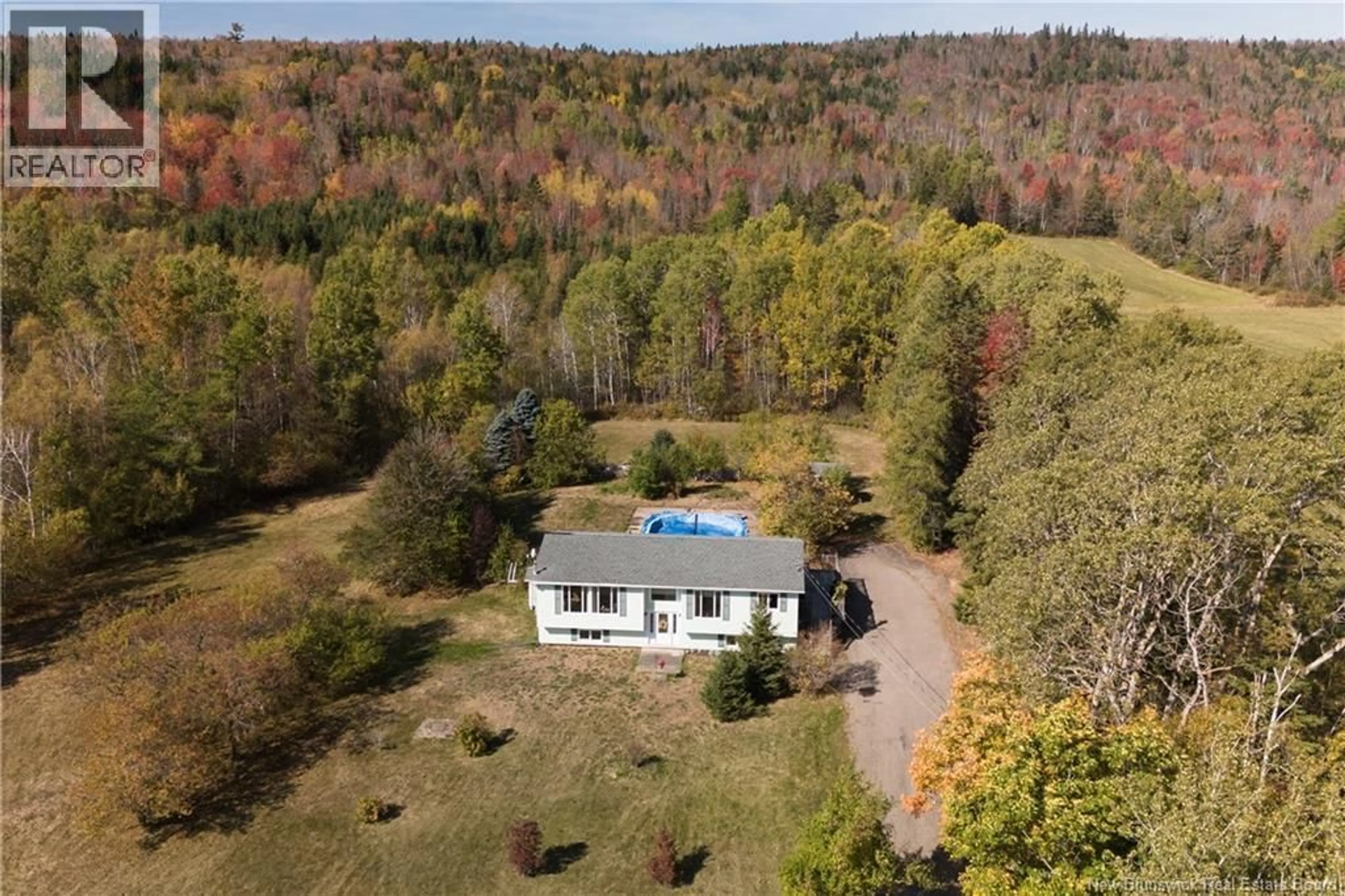 A pic from outside/outdoor area/front of a property/back of a property/a pic from drone, forest/trees view for 1154 870 ROUTE, Belleisle Creek New Brunswick E5P1X8
