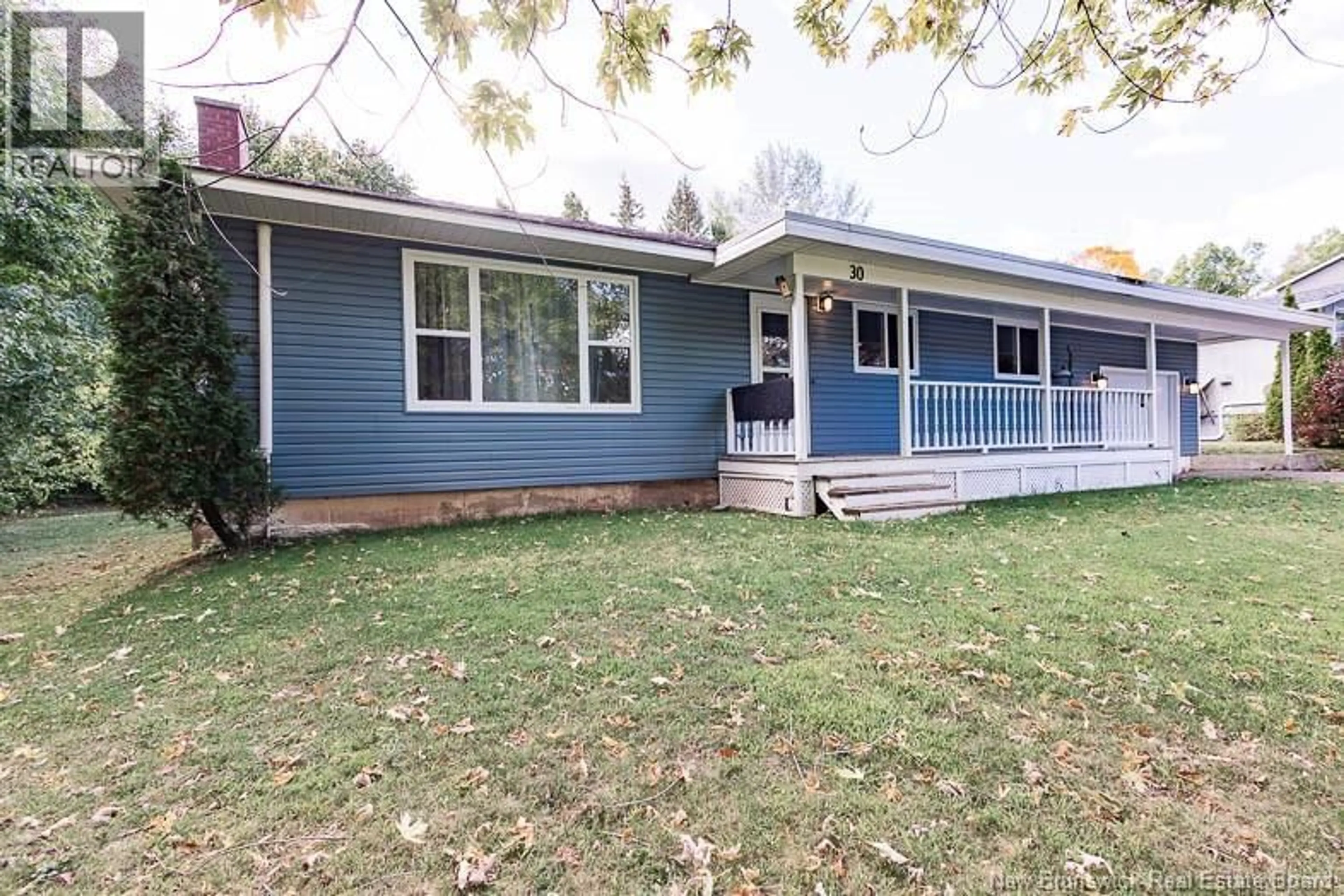 Home with vinyl exterior material, street for 30 CANTERBURY DRIVE, Fredericton New Brunswick E3B4L6