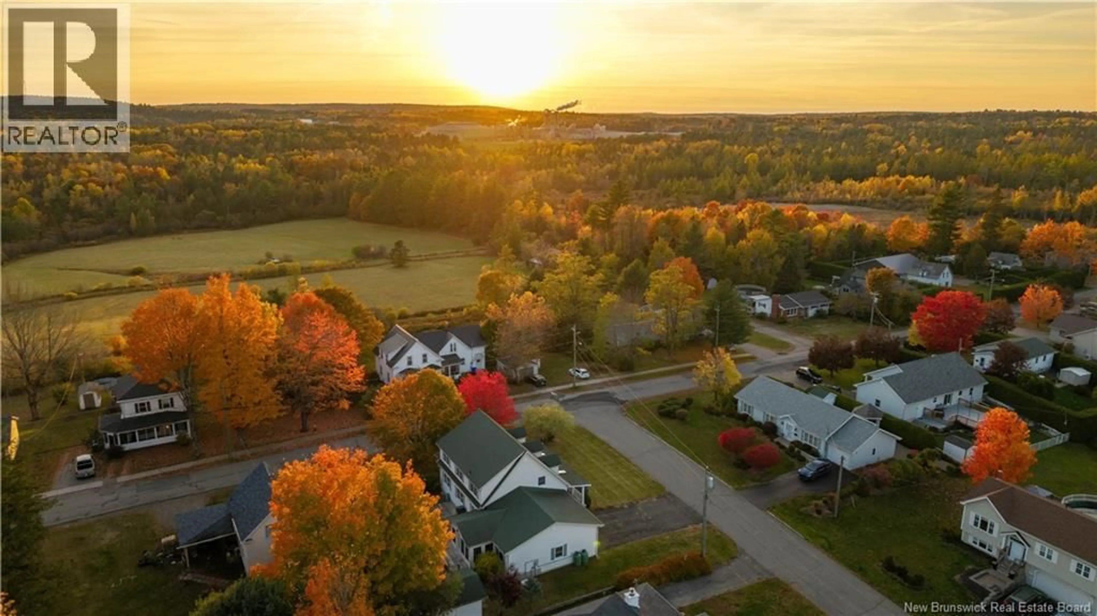 A pic from outside/outdoor area/front of a property/back of a property/a pic from drone, water/lake/river/ocean view for 1 CLARK COURT, St. Stephen New Brunswick E3L3E4