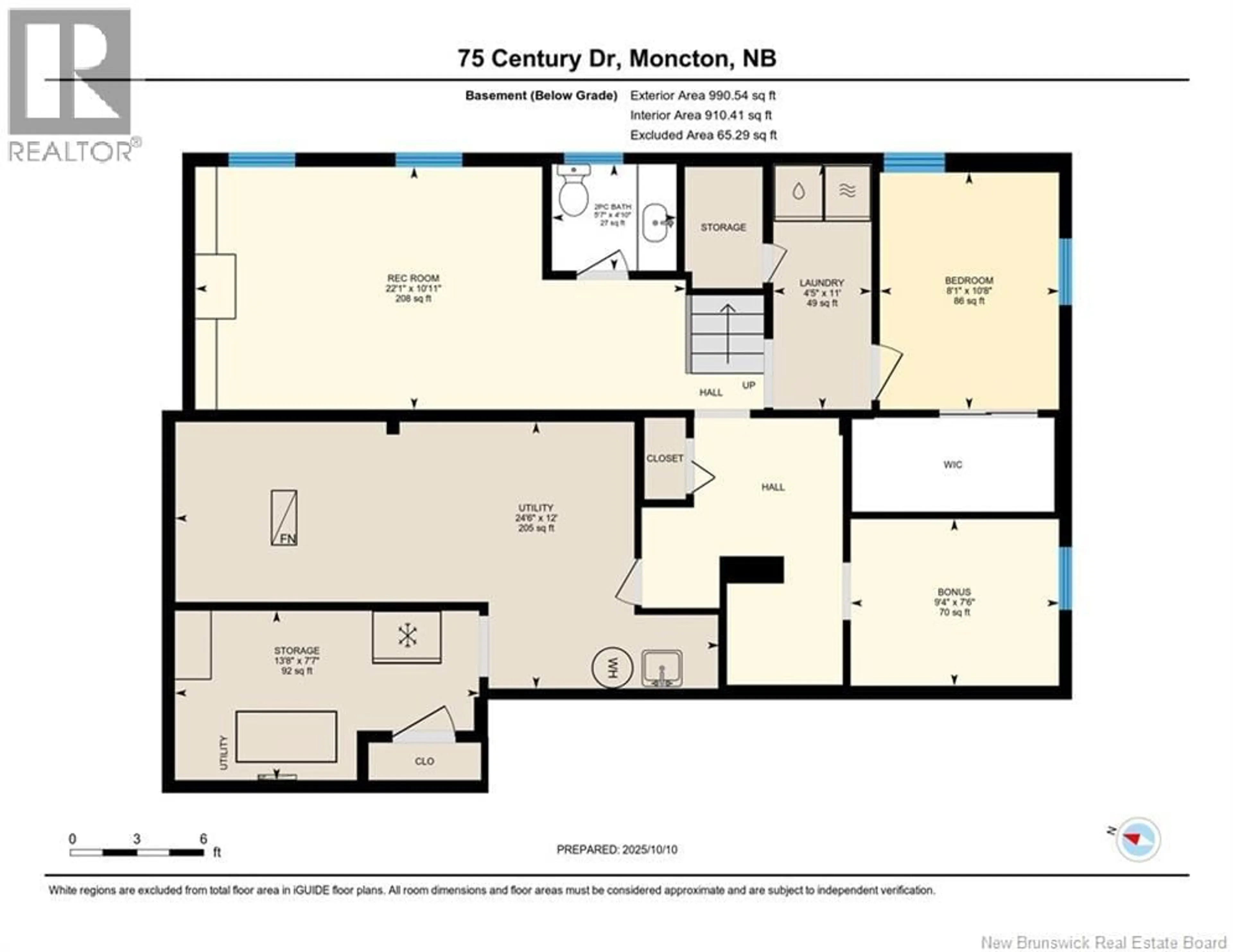 Floor plan for 75 CENTURY DRIVE, Moncton New Brunswick E1E2X8