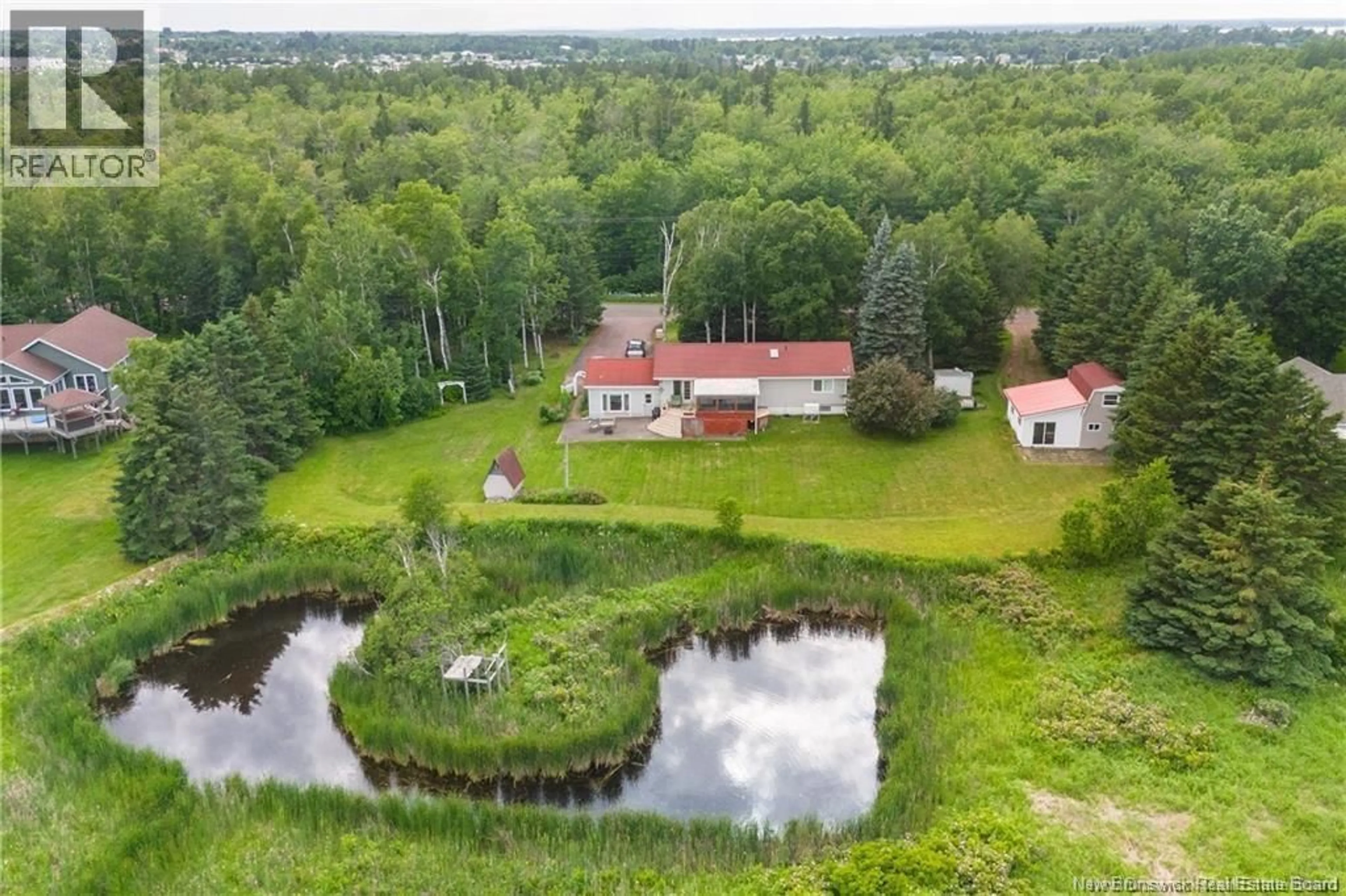A pic from outside/outdoor area/front of a property/back of a property/a pic from drone, water/lake/river/ocean view for 75 CAP BRULE, Boudreau New Brunswick E4P6H8