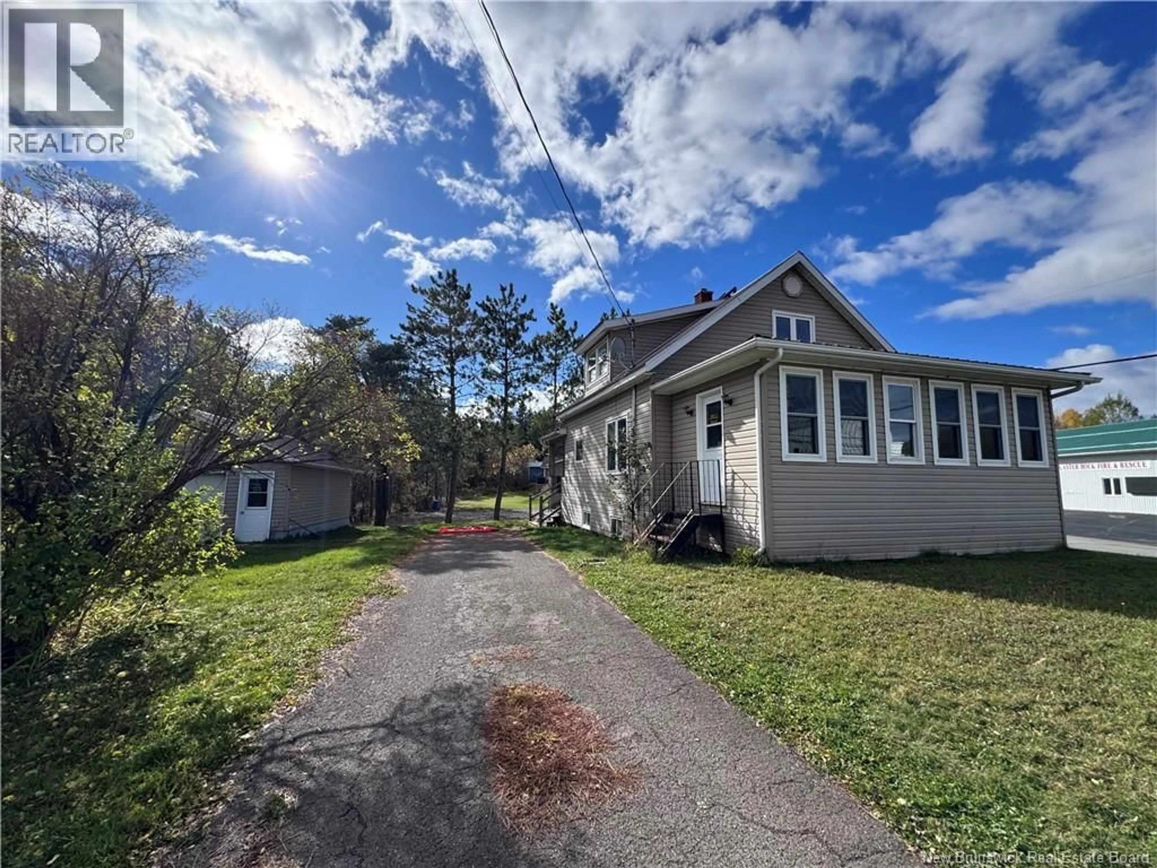 A pic from outside/outdoor area/front of a property/back of a property/a pic from drone, street for 305 MAIN STREET, Plaster Rock New Brunswick E7G2G3