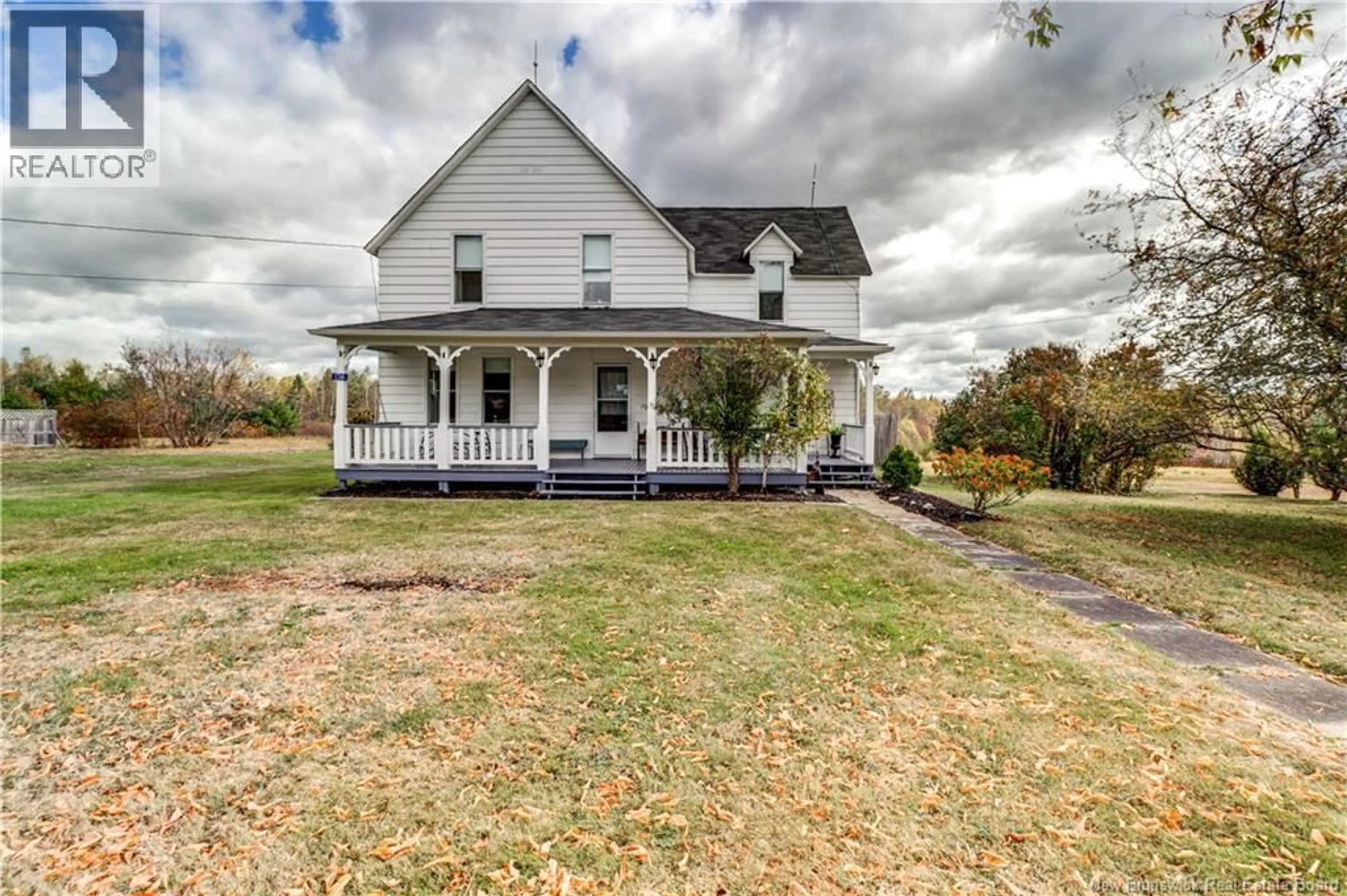 A pic from outside/outdoor area/front of a property/back of a property/a pic from drone, street for 136 LILLOETT DRIVE, Chipman New Brunswick E4A1V7