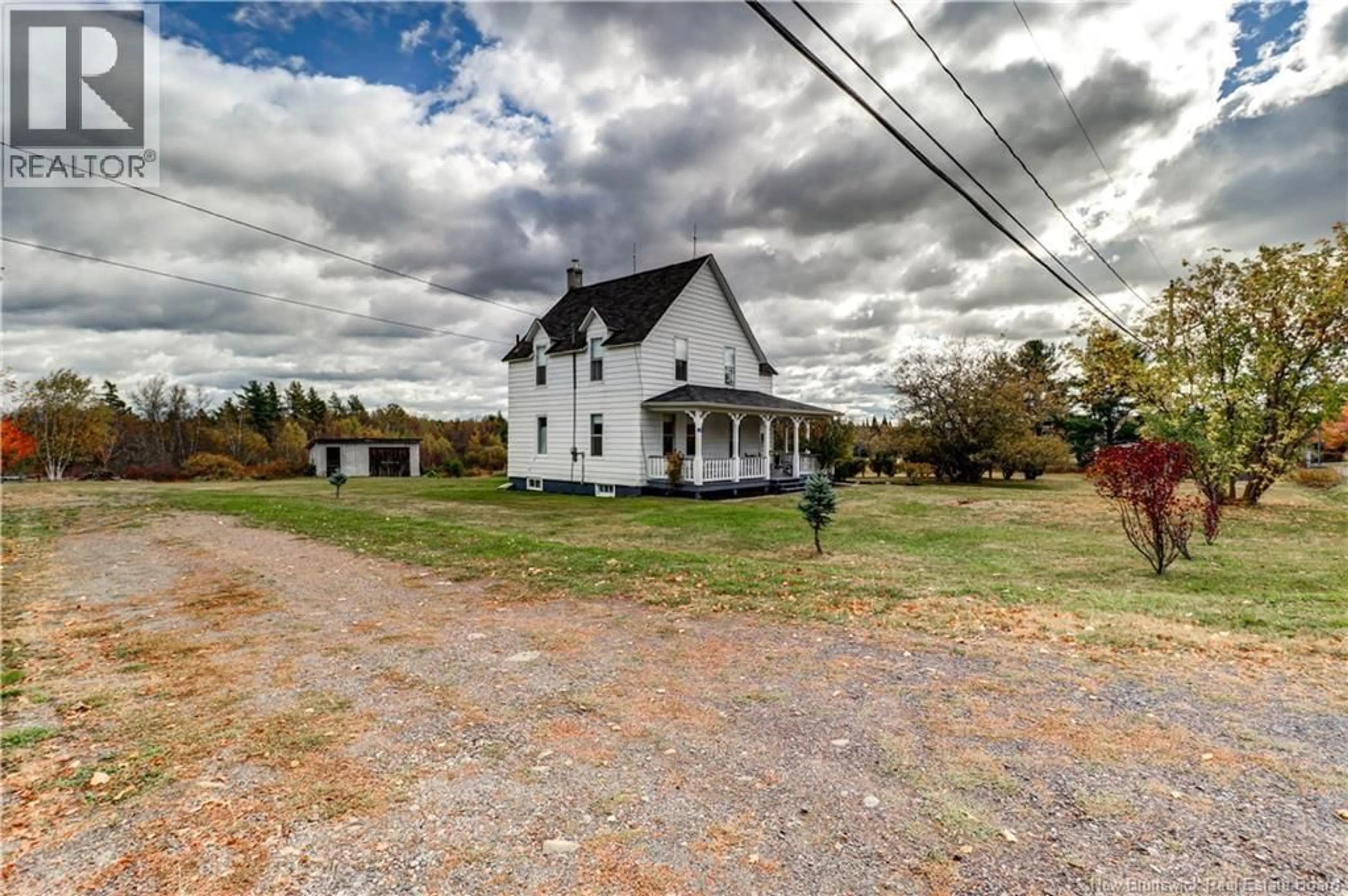 A pic from outside/outdoor area/front of a property/back of a property/a pic from drone, street for 136 LILLOETT DRIVE, Chipman New Brunswick E4A1V7