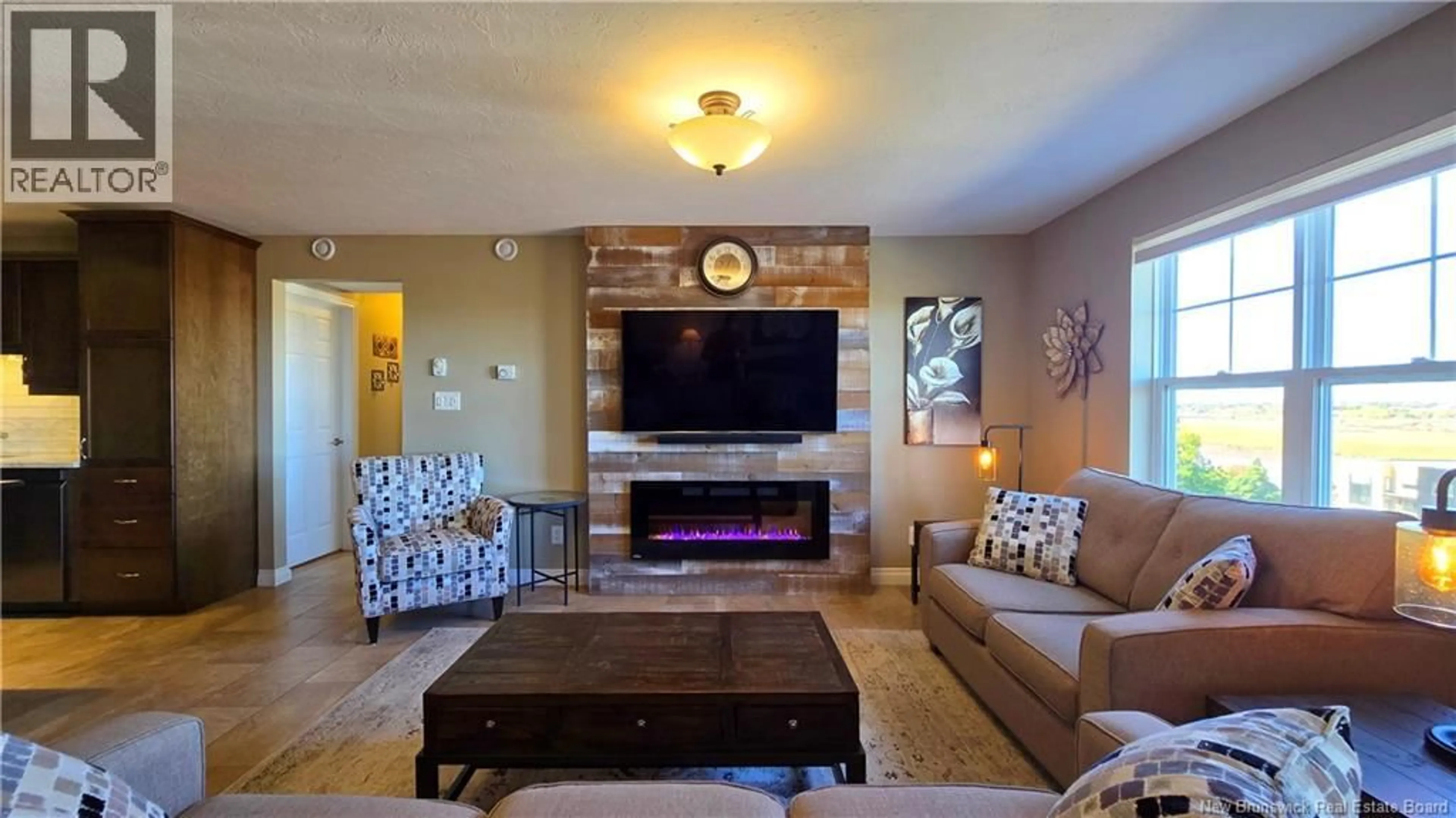 Living room with furniture, ceramic/tile floor for 403 - 208 COVERDALE ROAD, Riverview New Brunswick E1B3J6