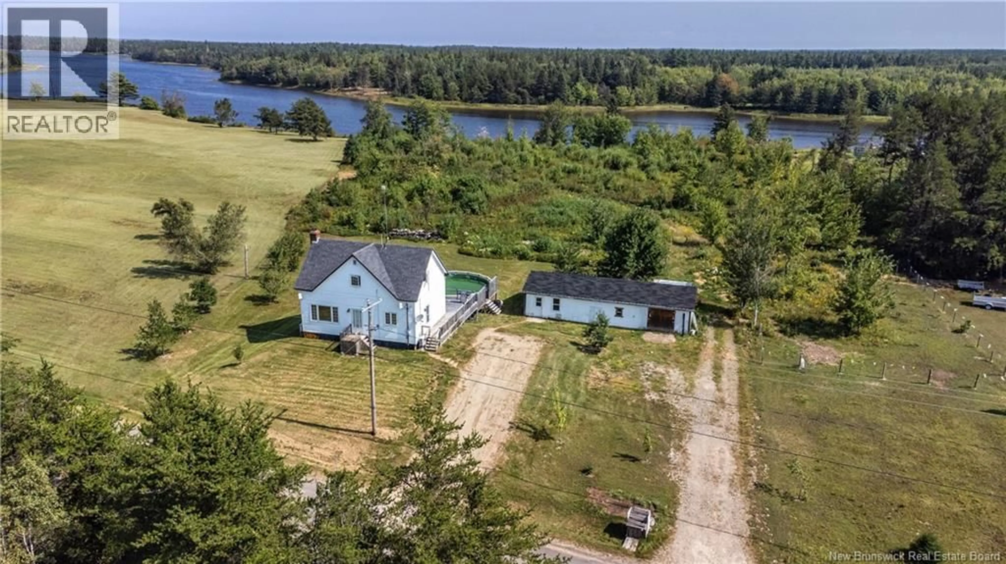 A pic from outside/outdoor area/front of a property/back of a property/a pic from drone, water/lake/river/ocean view for 210 PIROGUE, Richibouctou-Village New Brunswick E4W1J8