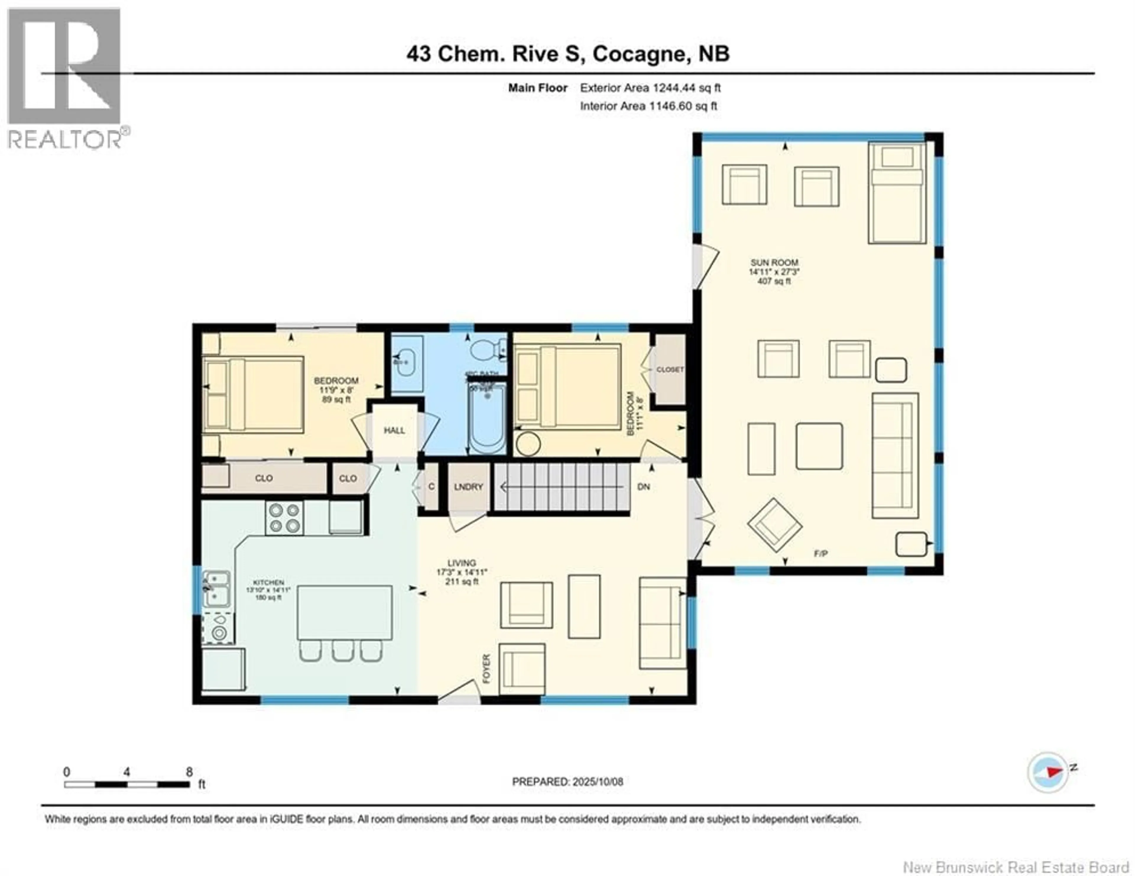 Floor plan for 43 RIVE SUD ROAD, Cocagne New Brunswick E4R2W8