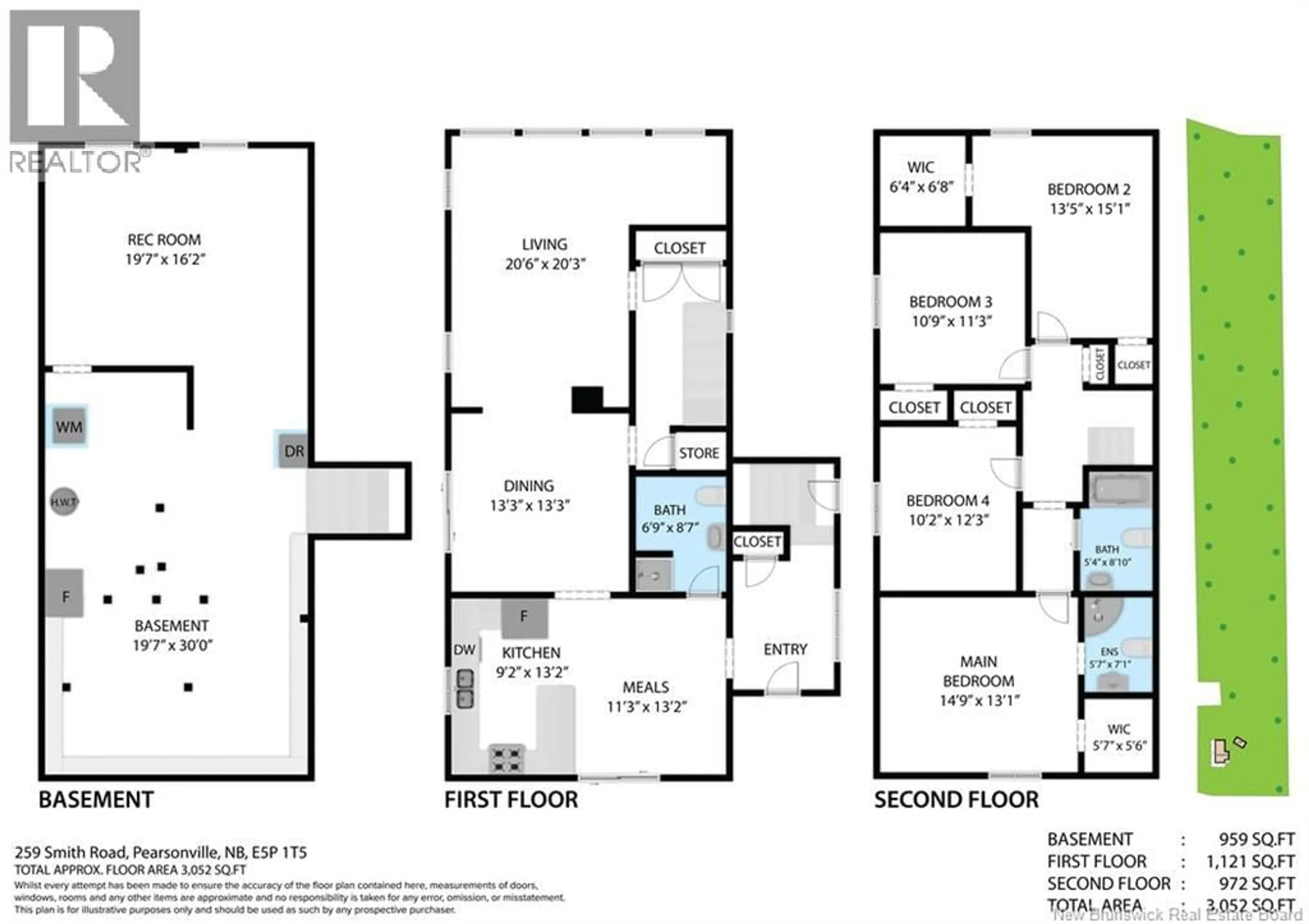 Floor plan for 259 SMITH ROAD, Pearsonville New Brunswick E5P1T5