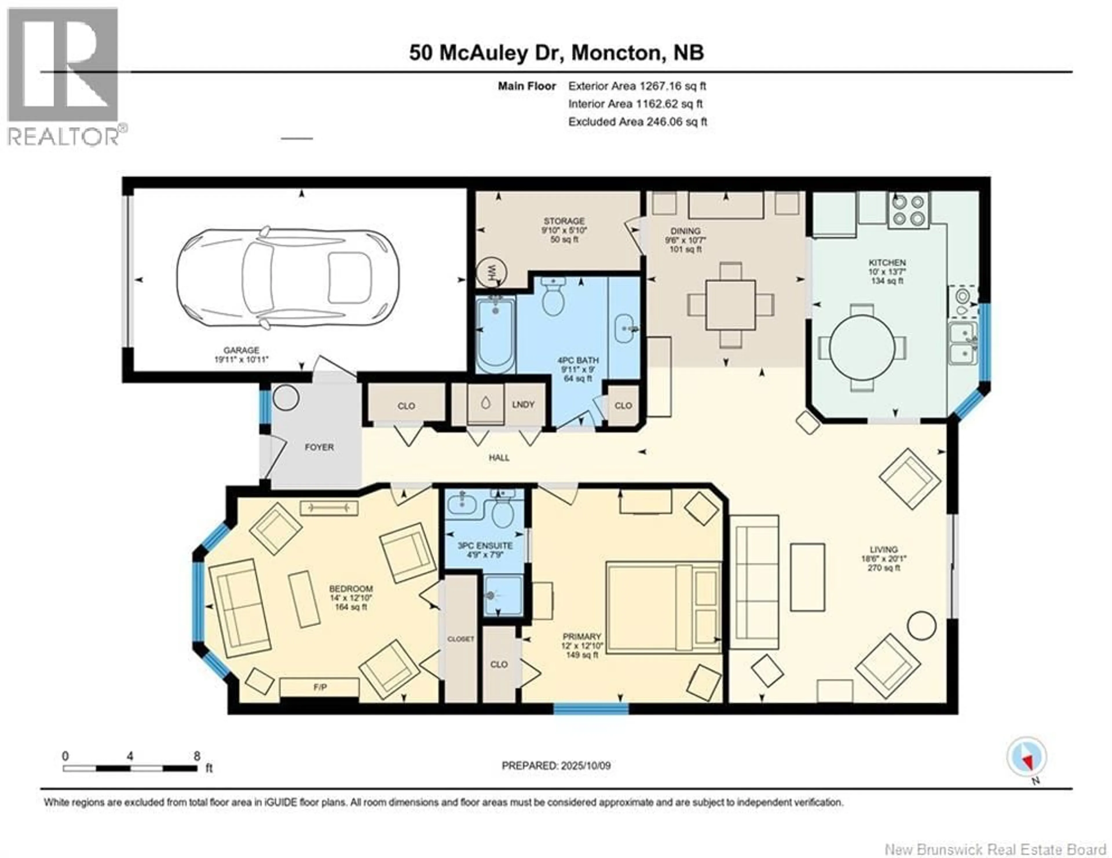 Floor plan for 26 - 50 MCAULEY DRIVE, Moncton New Brunswick E1A6R2