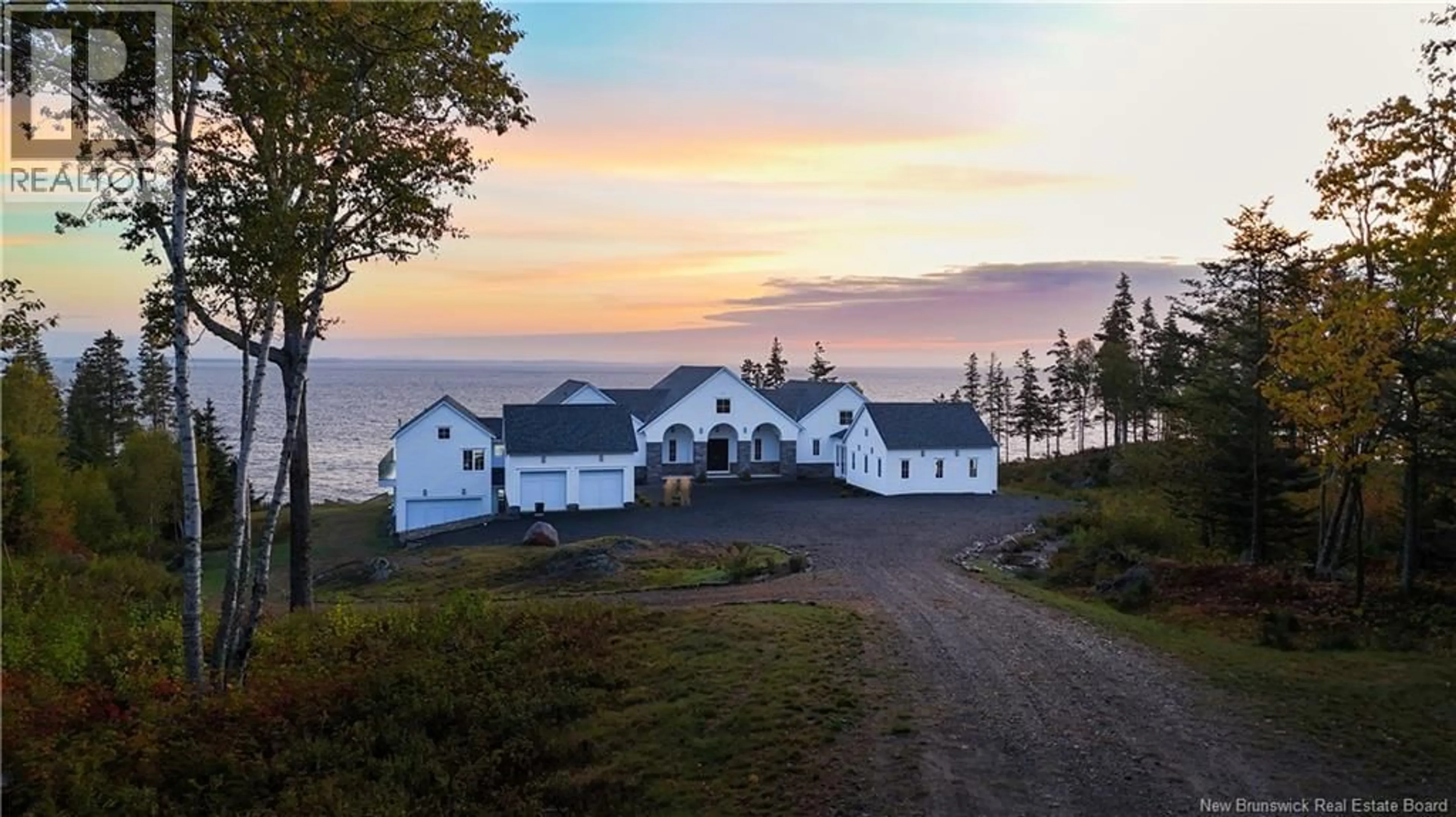A pic from outside/outdoor area/front of a property/back of a property/a pic from drone, water/lake/river/ocean view for 868 FUNDY DRIVE, Wilsons Beach New Brunswick E5E1X5