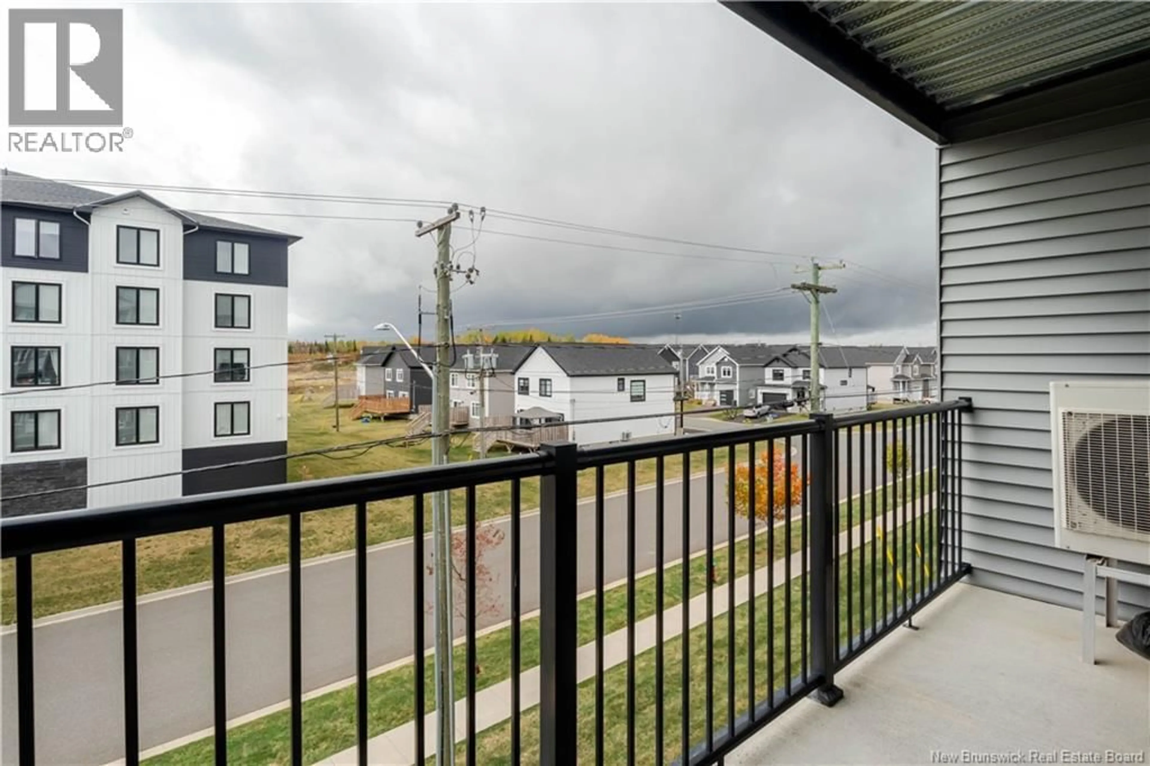 Balcony in the apartment, city buildings view from balcony for 329 - 155 LIAN STREET, Fredericton New Brunswick E3C0L9