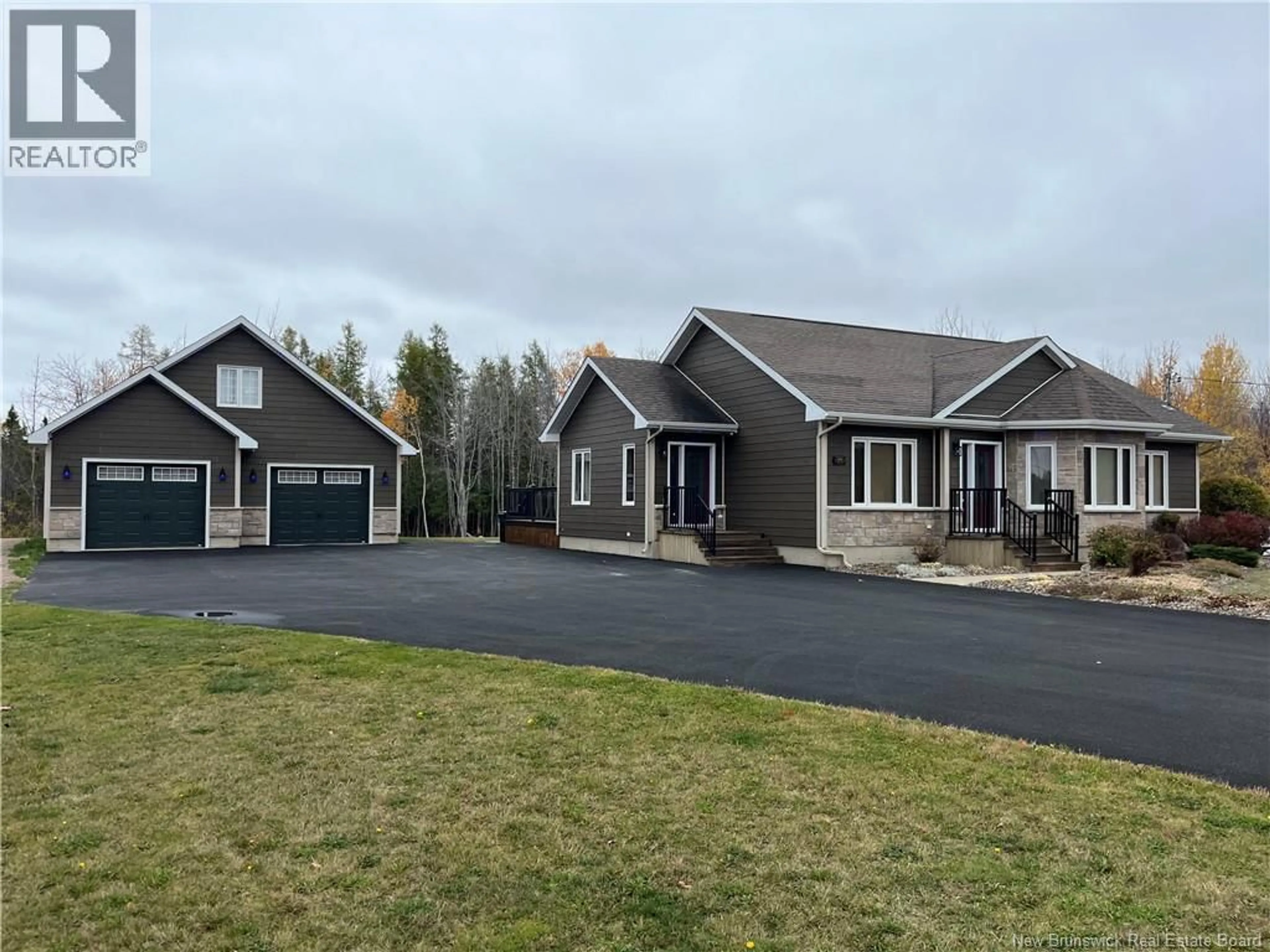 A pic from outside/outdoor area/front of a property/back of a property/a pic from drone, street for 9062 ROUTE 150, Losier Settlement New Brunswick E1X3C1