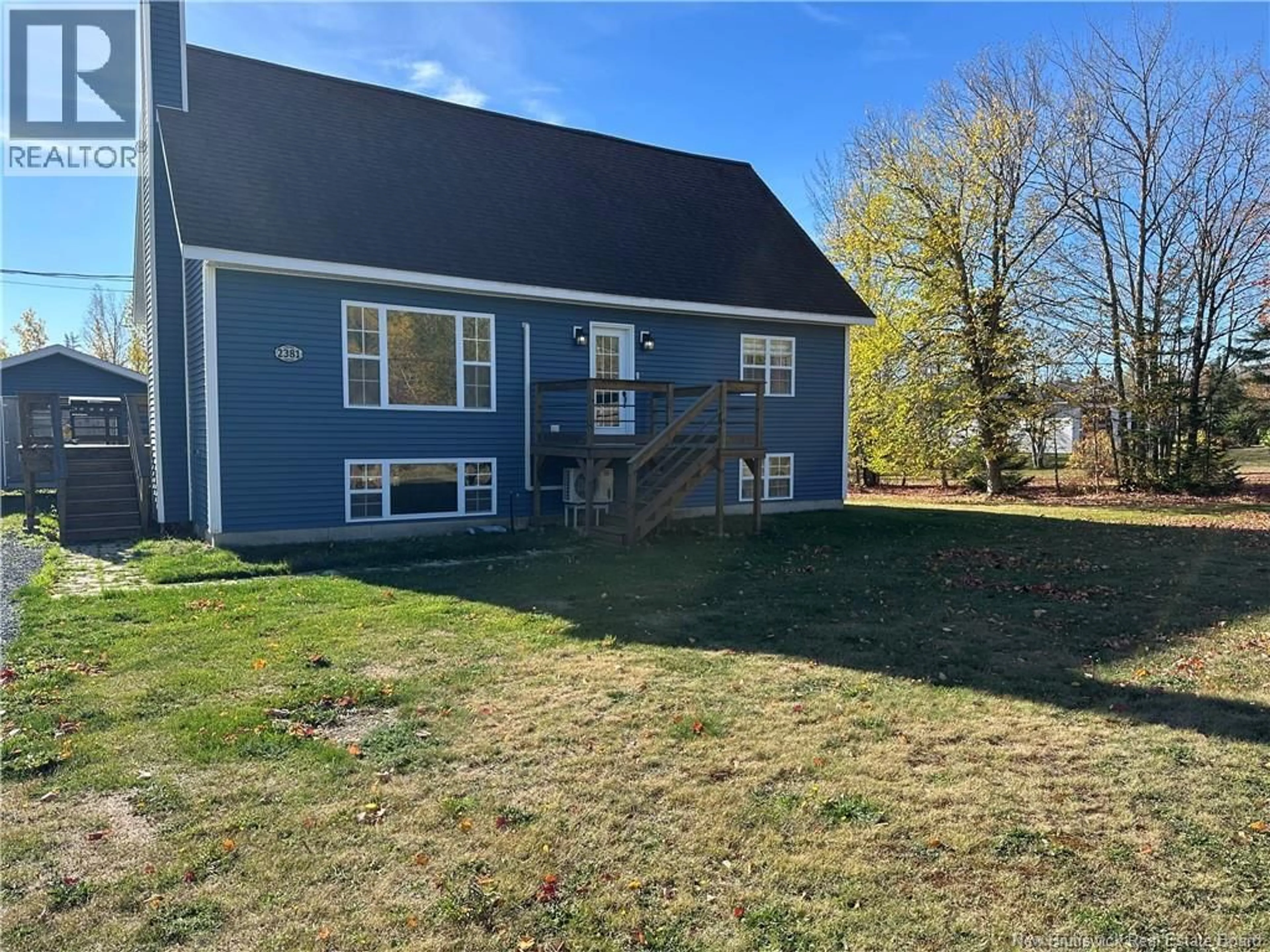 A pic from outside/outdoor area/front of a property/back of a property/a pic from drone, water/lake/river/ocean view for 2381 SORMANY STREET, Sormany New Brunswick E8K3A9
