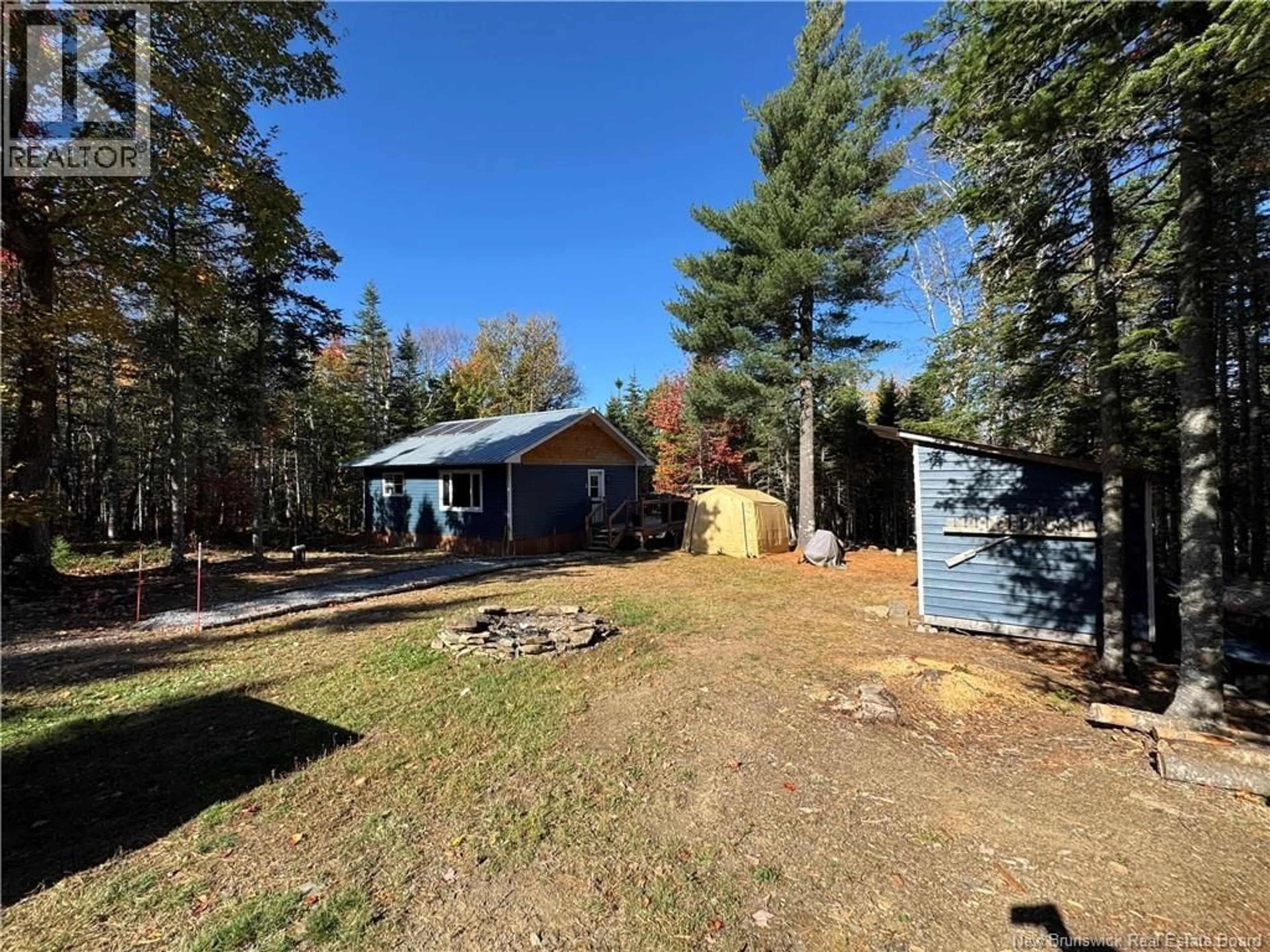 A pic from outside/outdoor area/front of a property/back of a property/a pic from drone, forest/trees view for 261 TEAKLES ROAD, Southfield New Brunswick E4E5X9