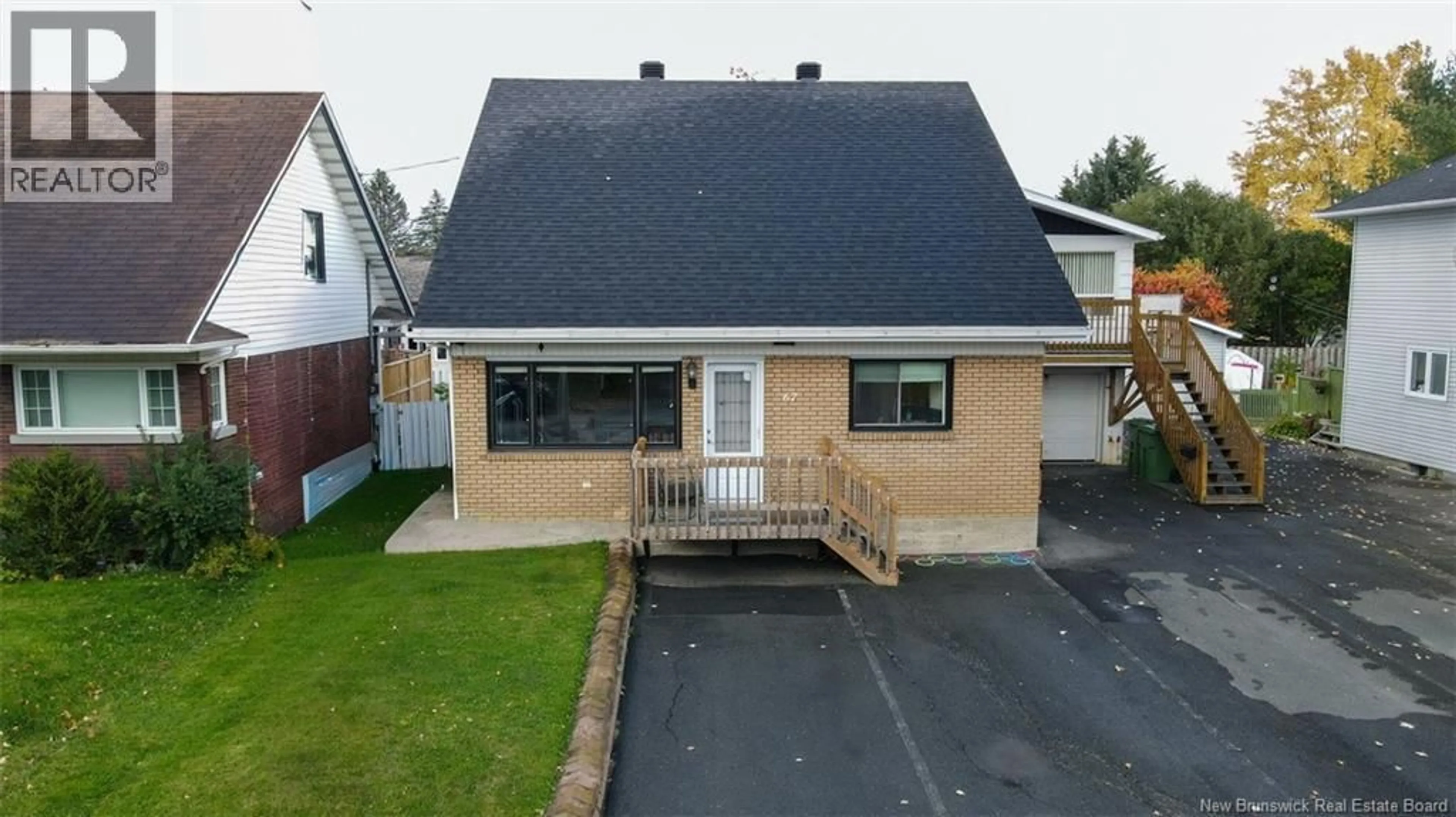 A pic from outside/outdoor area/front of a property/back of a property/a pic from drone, street for 67 ORDONNANCE STREET, Edmundston New Brunswick E3V1C6