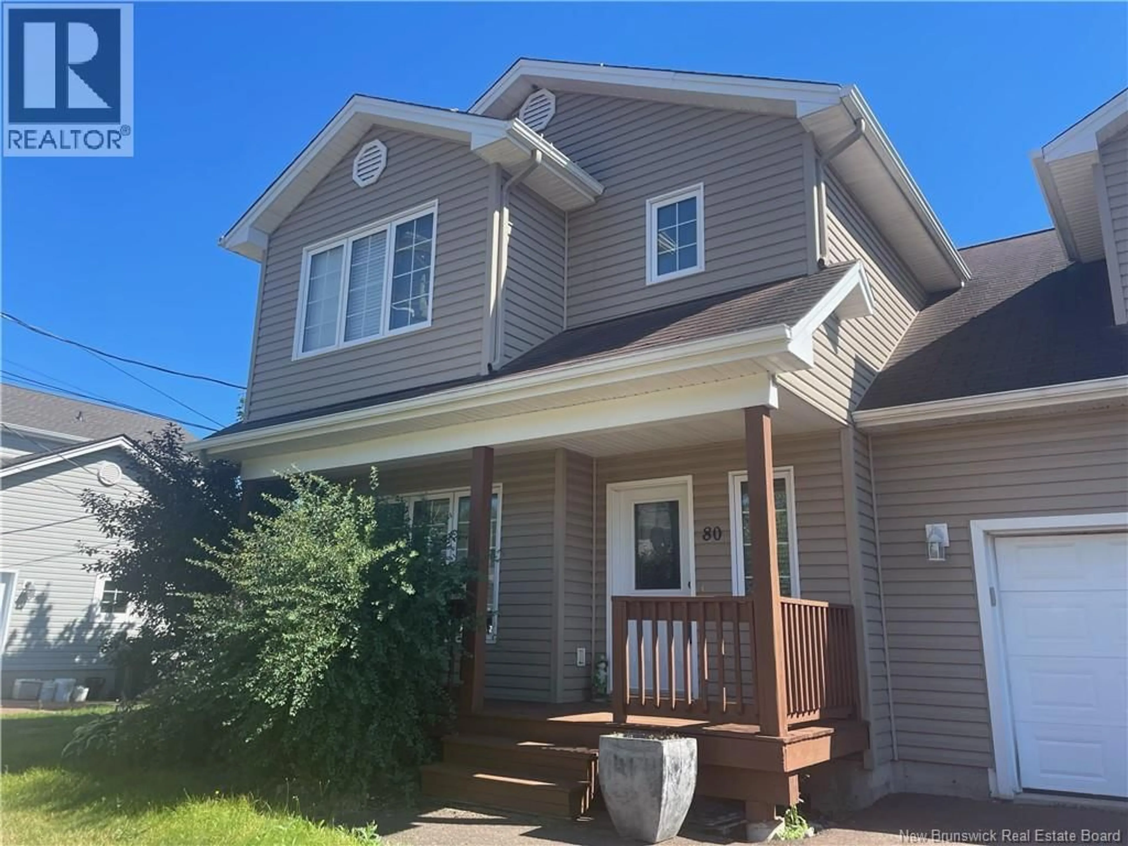 Home with vinyl exterior material, street for 80 SAVANNAH DRIVE, Moncton New Brunswick E1A0L1