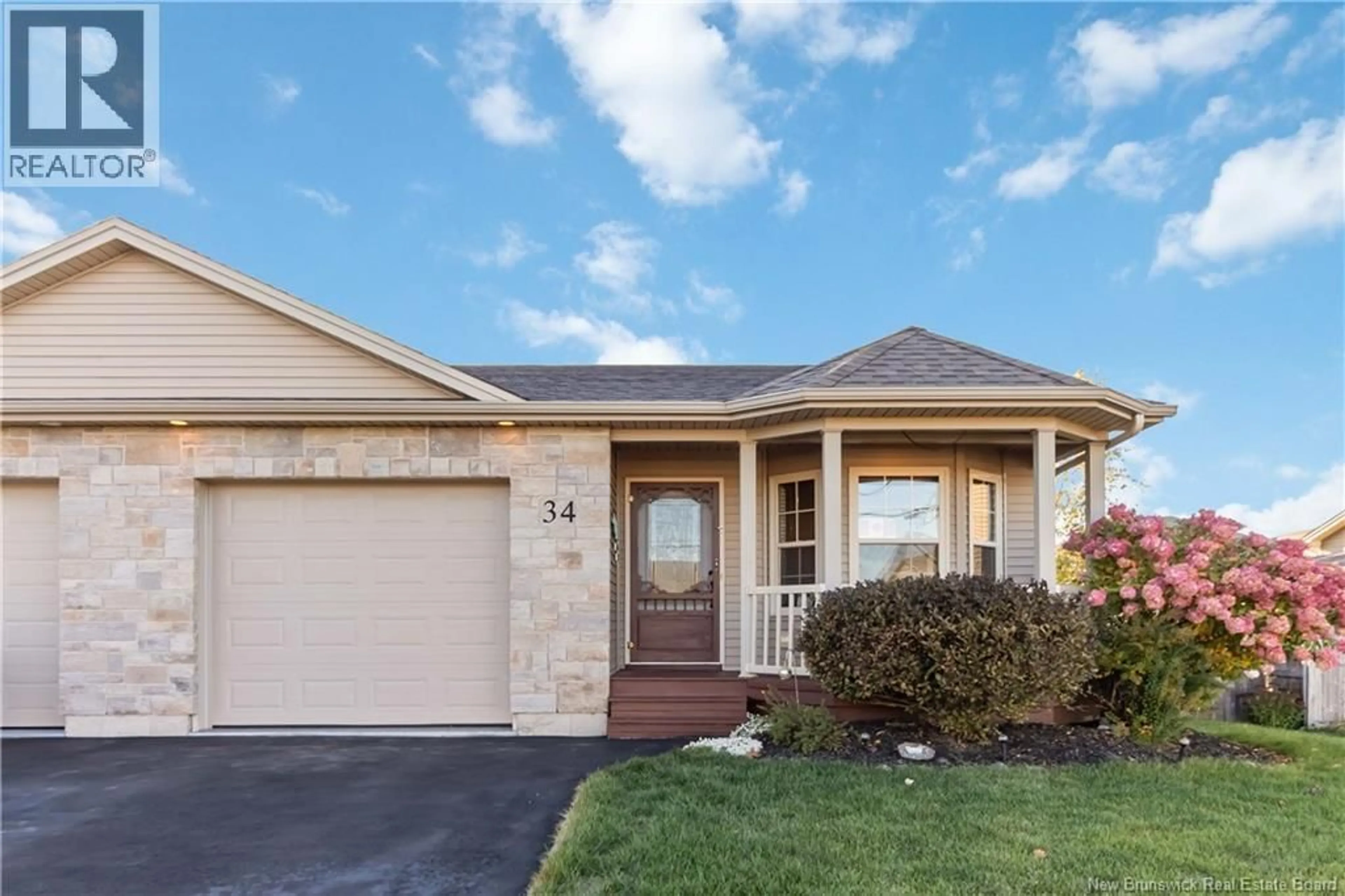 Home with vinyl exterior material, street for 34 LANGFORD STREET, Moncton New Brunswick E1G5M8