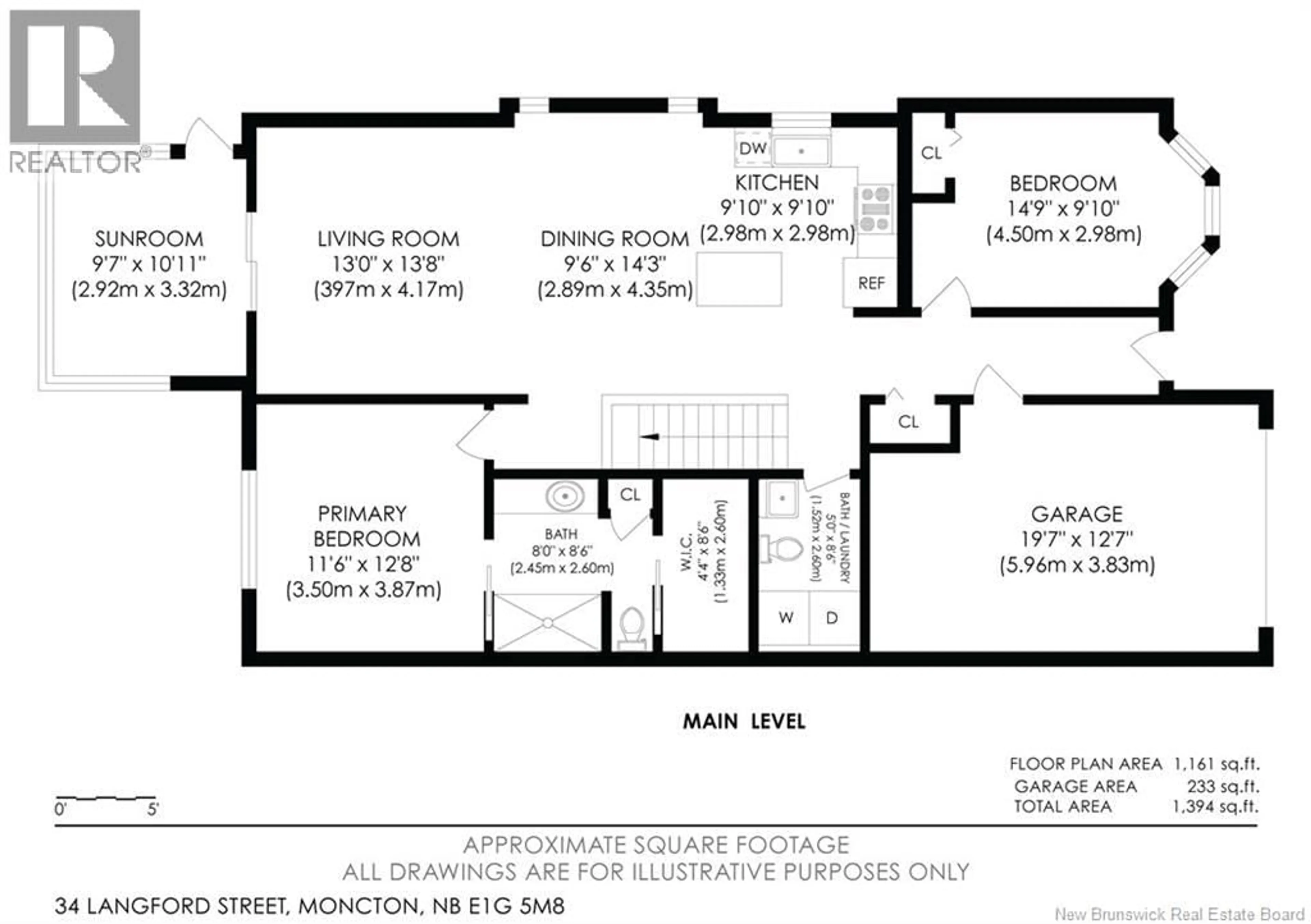 Floor plan for 34 LANGFORD STREET, Moncton New Brunswick E1G5M8