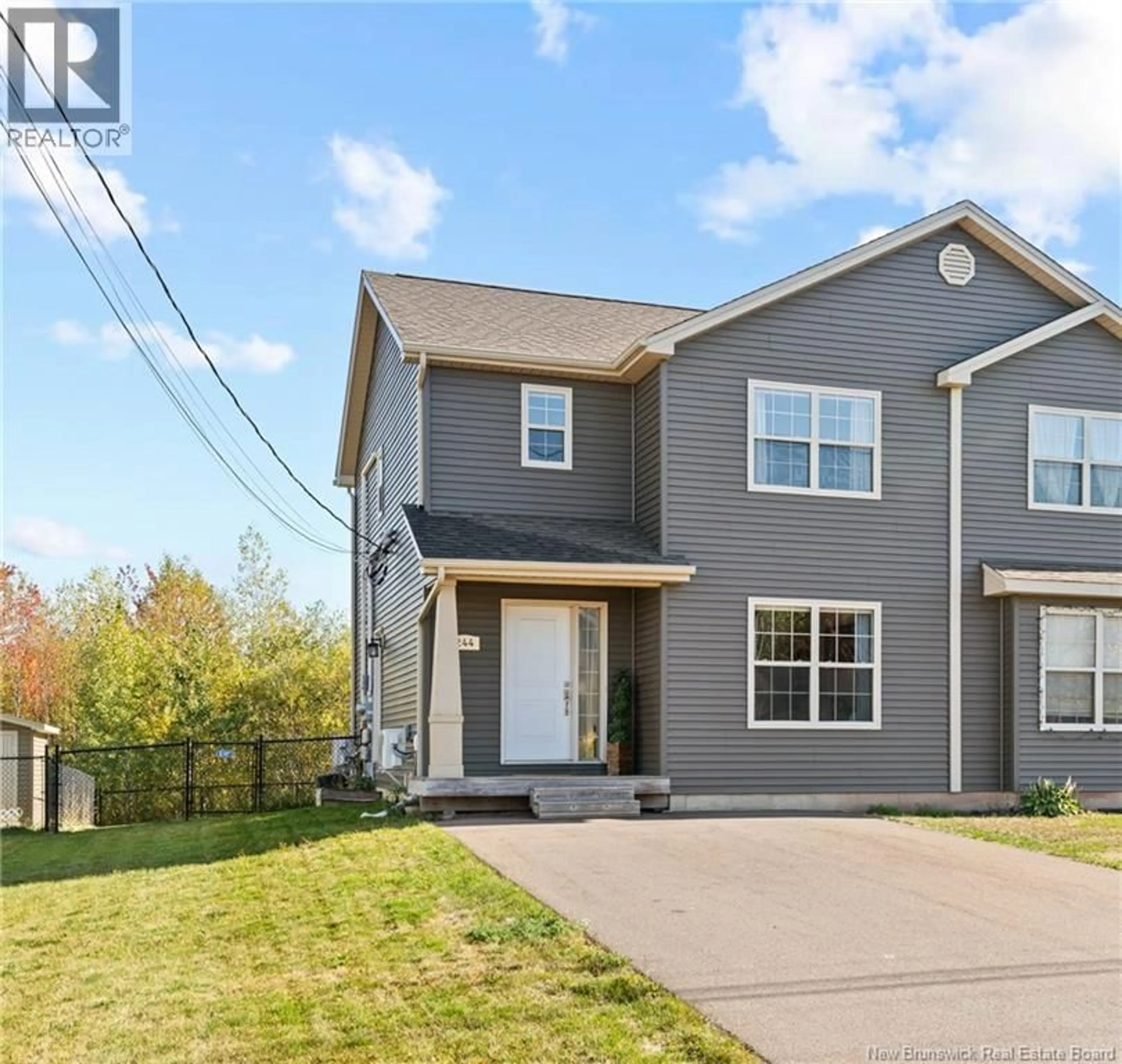 Home with vinyl exterior material, street for 244 ERINVALE, Moncton New Brunswick E1A9S2
