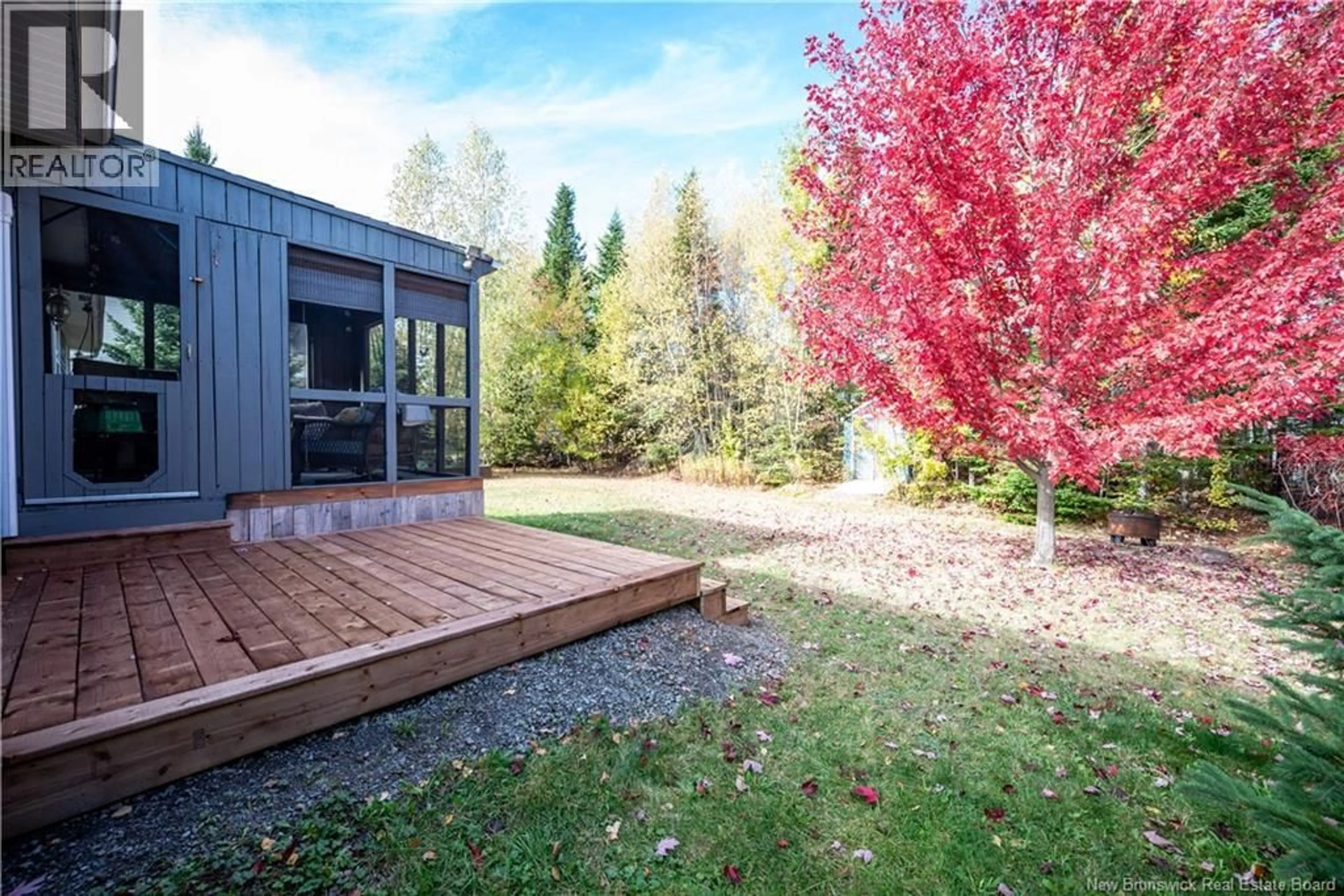 Patio, forest/trees view for 16 MELINDA, Dieppe New Brunswick E1A0W8