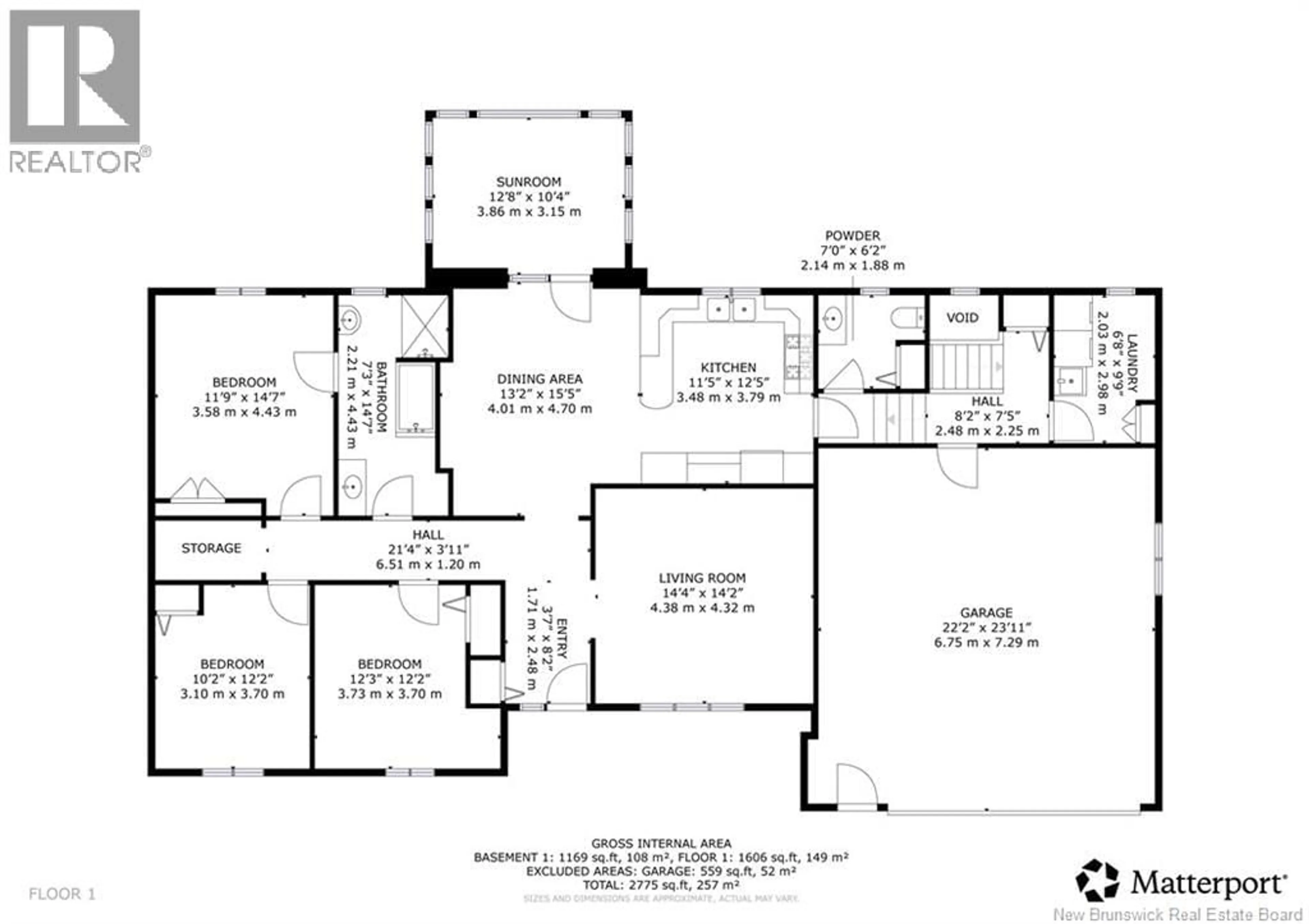 Floor plan for 116 SPRUCEWOOD DRIVE, New Maryland New Brunswick E3C1C5