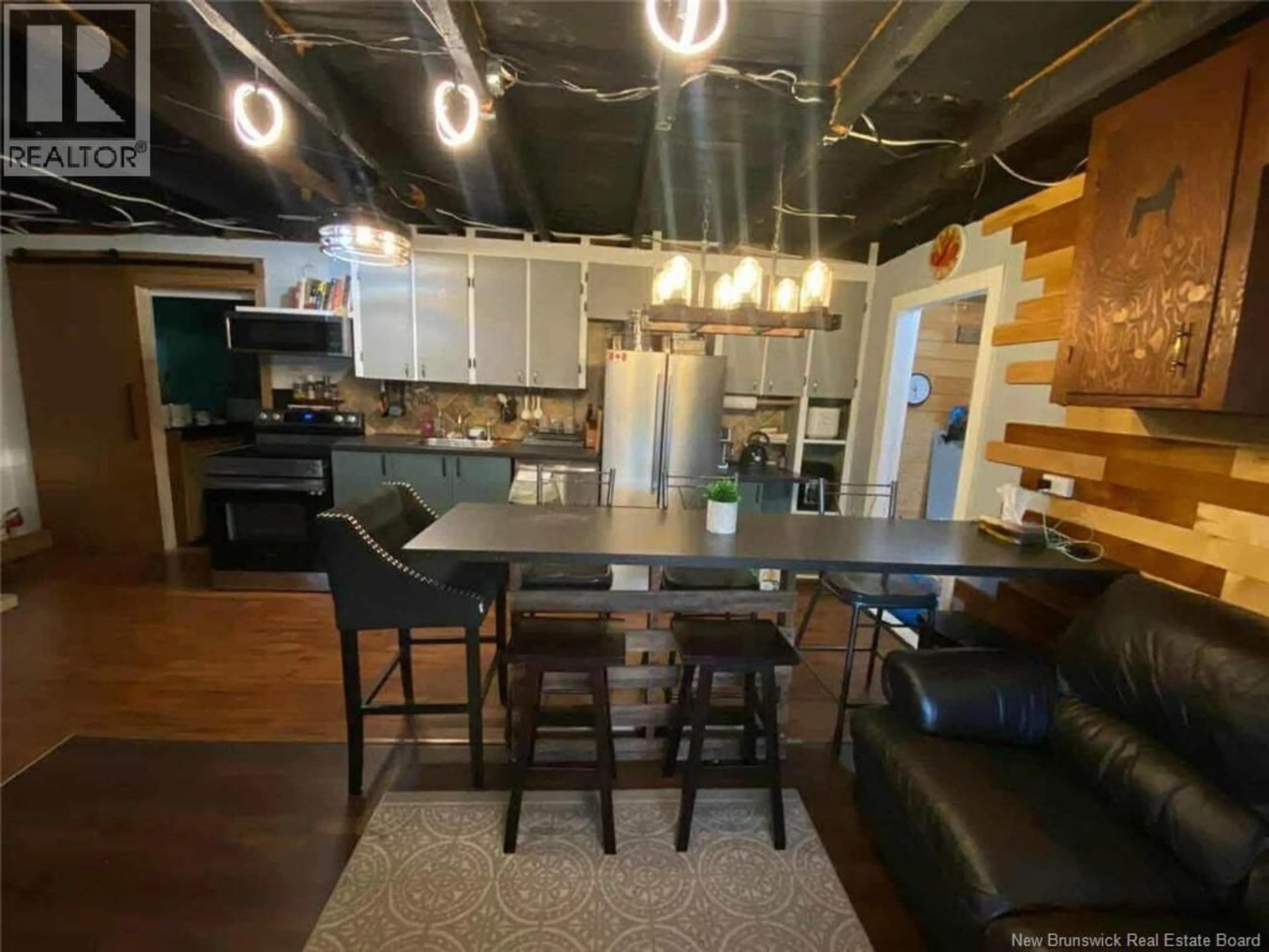 Open concept kitchen, wood/laminate floor for 1330 ROUTE 530, Grande-Digue New Brunswick E4R5L6