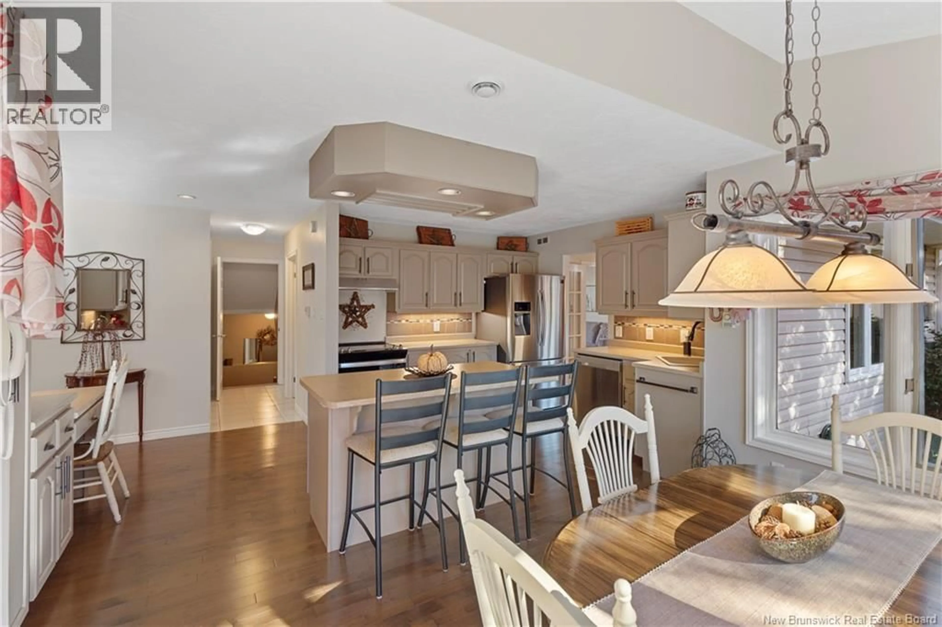 Open concept kitchen, ceramic/tile floor for 6 SPRUCE GARDEN COURT, Riverview New Brunswick E1B4P7