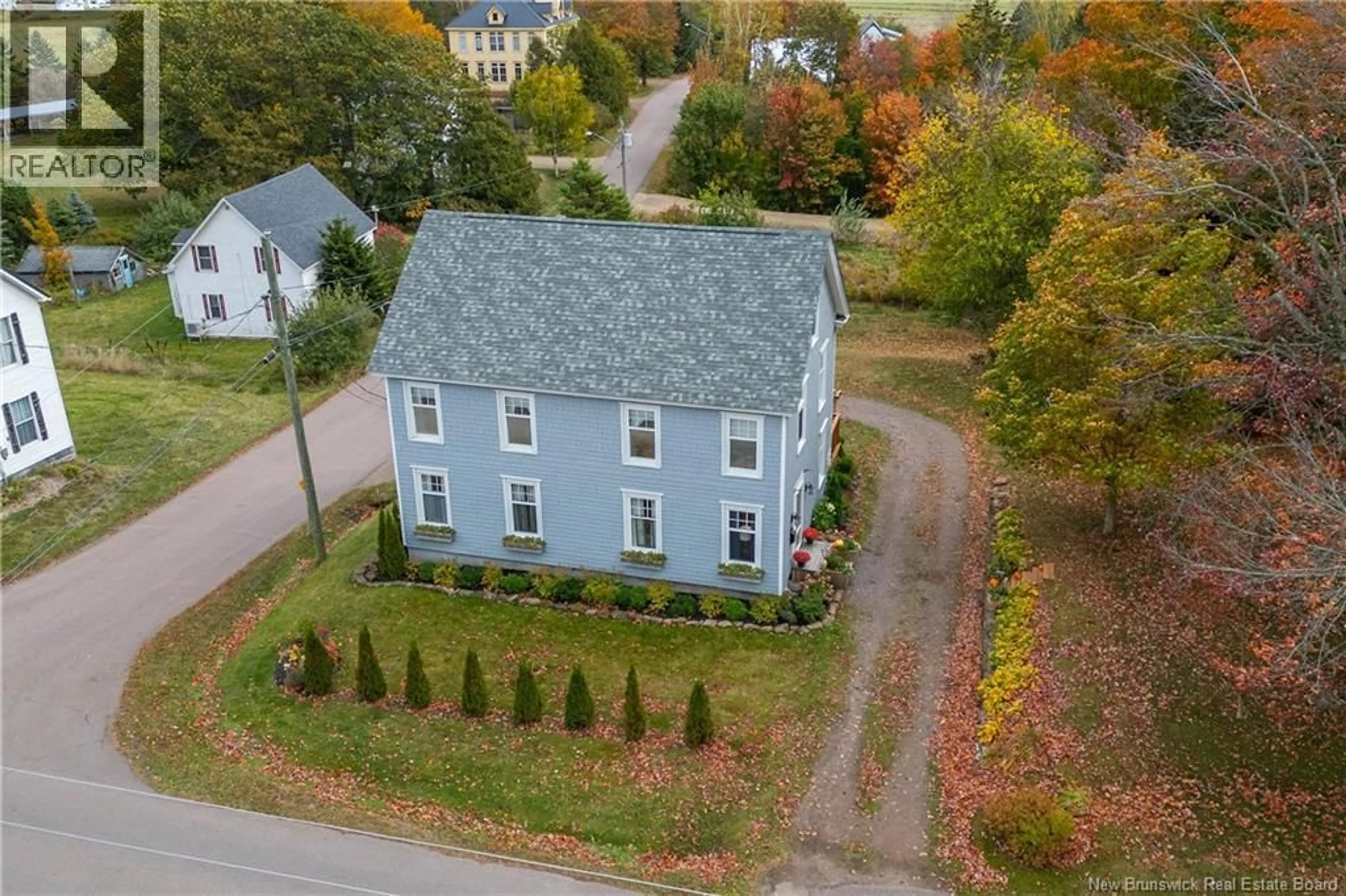 A pic from outside/outdoor area/front of a property/back of a property/a pic from drone, street for 1 SCHOOL LANE, Sackville New Brunswick E4L3J8