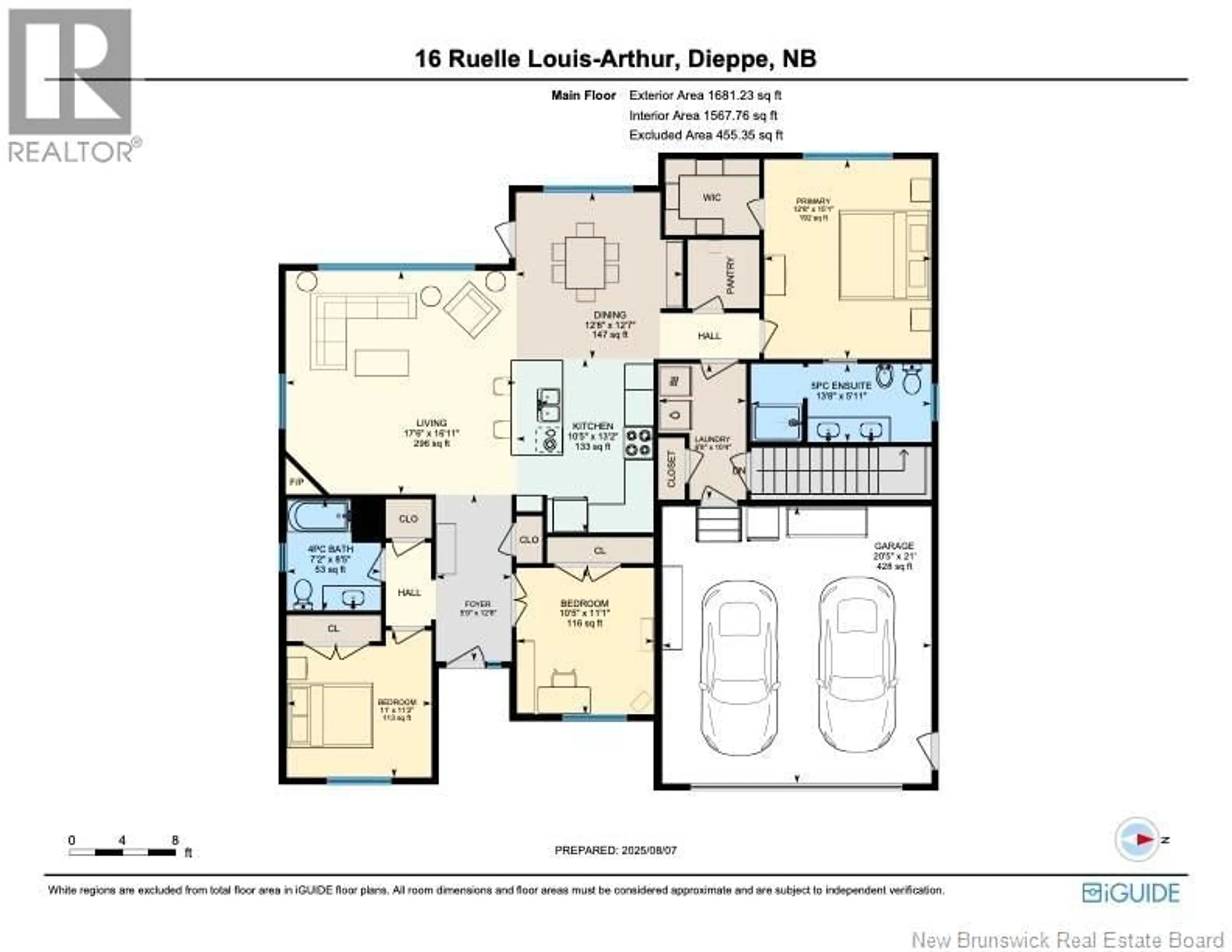 Floor plan for 16 LOUIS-ARTHUR COURT, Dieppe New Brunswick E1A9M5