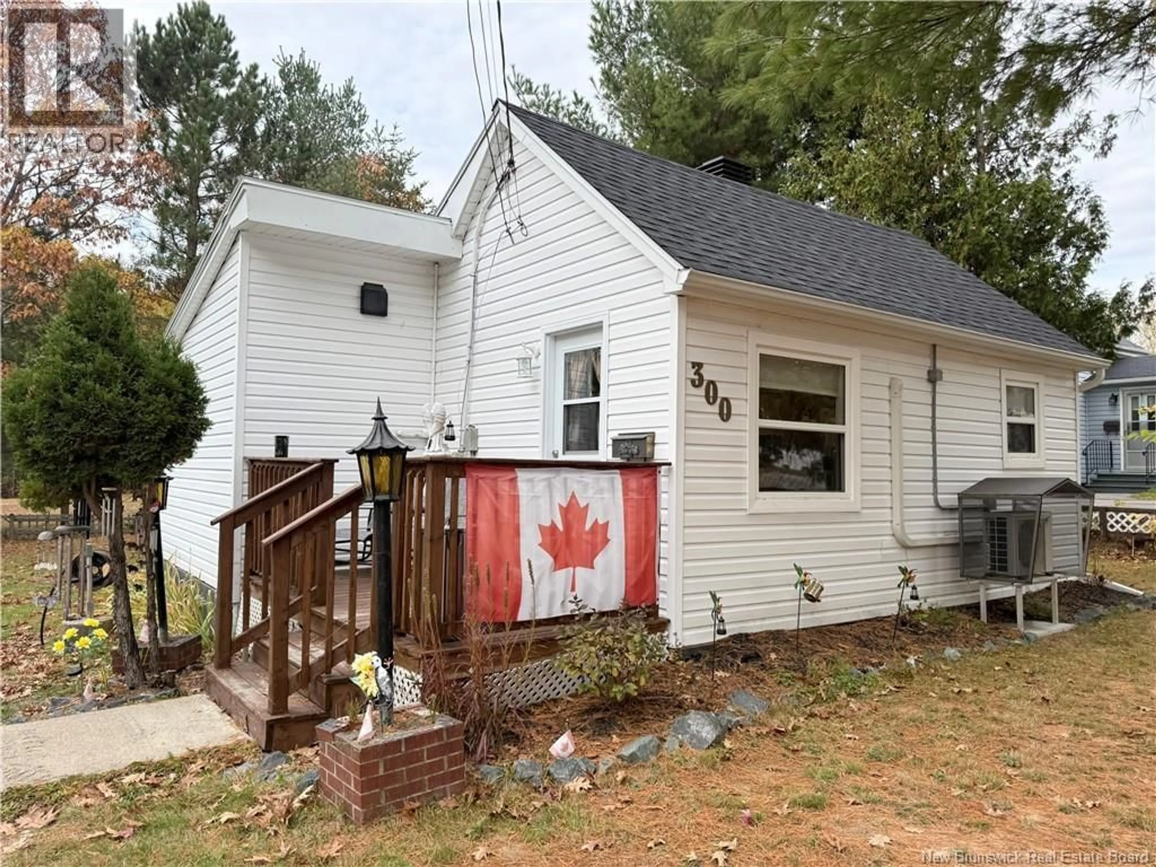 Home with vinyl exterior material, street for 300 BROWN ROAD, Miramichi New Brunswick E1V3L6