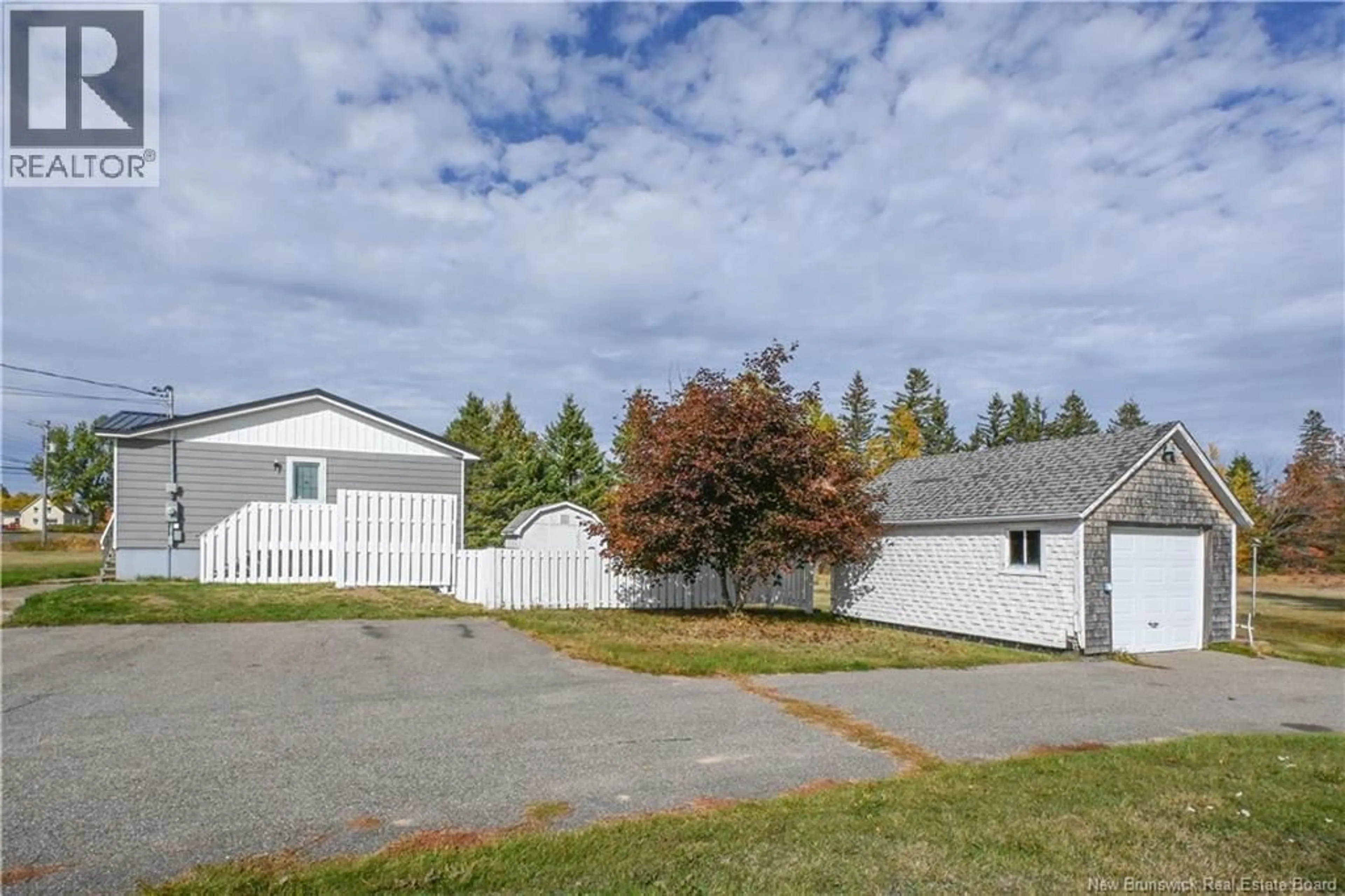 A pic from outside/outdoor area/front of a property/back of a property/a pic from drone, street for 12072 11 ROUTE, Village-Blanchard New Brunswick E8P1R8