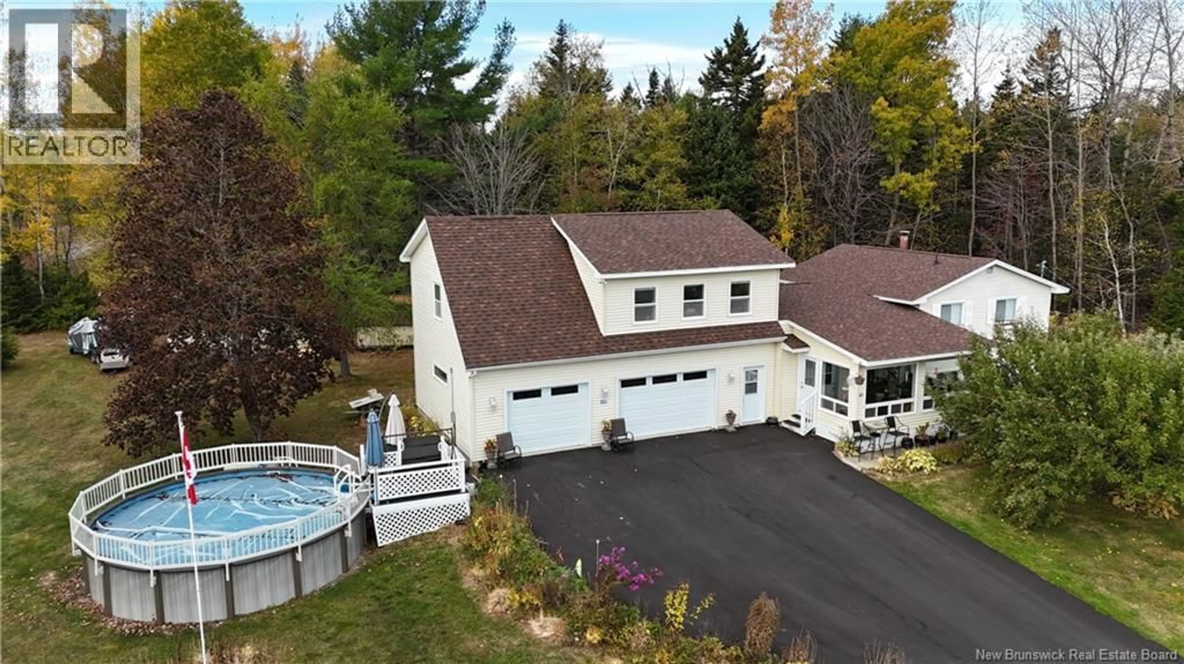 A pic from outside/outdoor area/front of a property/back of a property/a pic from drone, water/lake/river/ocean view for 48 MICHAEL AVENUE, Hanwell New Brunswick E3C2A2