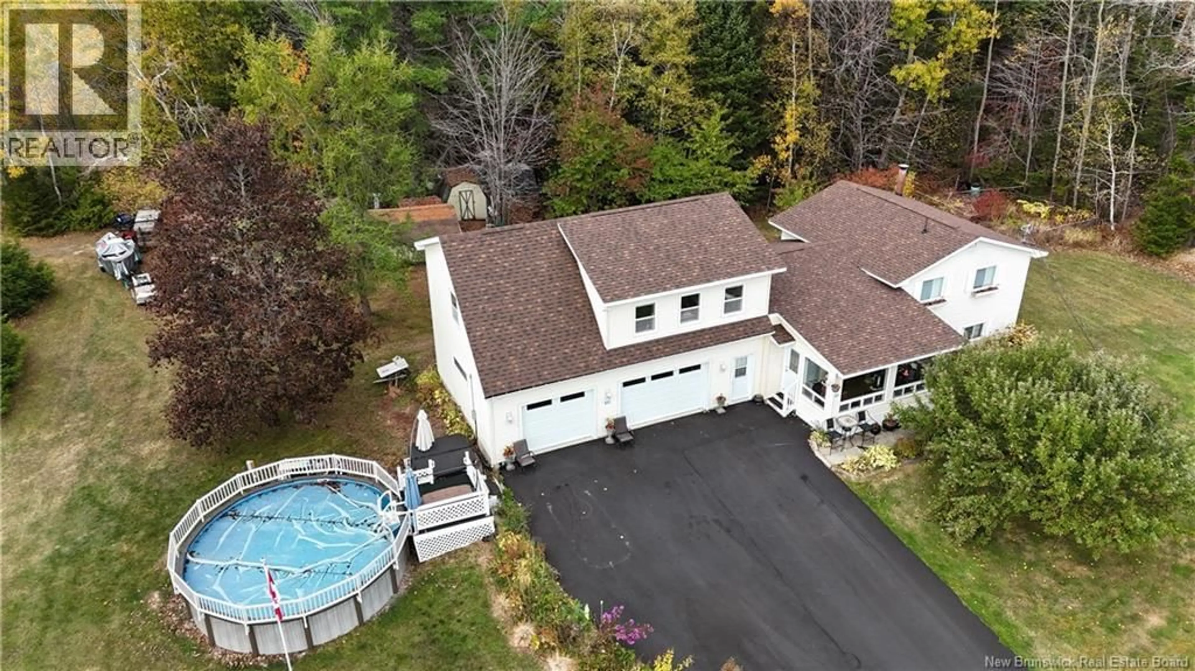 A pic from outside/outdoor area/front of a property/back of a property/a pic from drone, unknown for 48 MICHAEL AVENUE, Hanwell New Brunswick E3C2A2