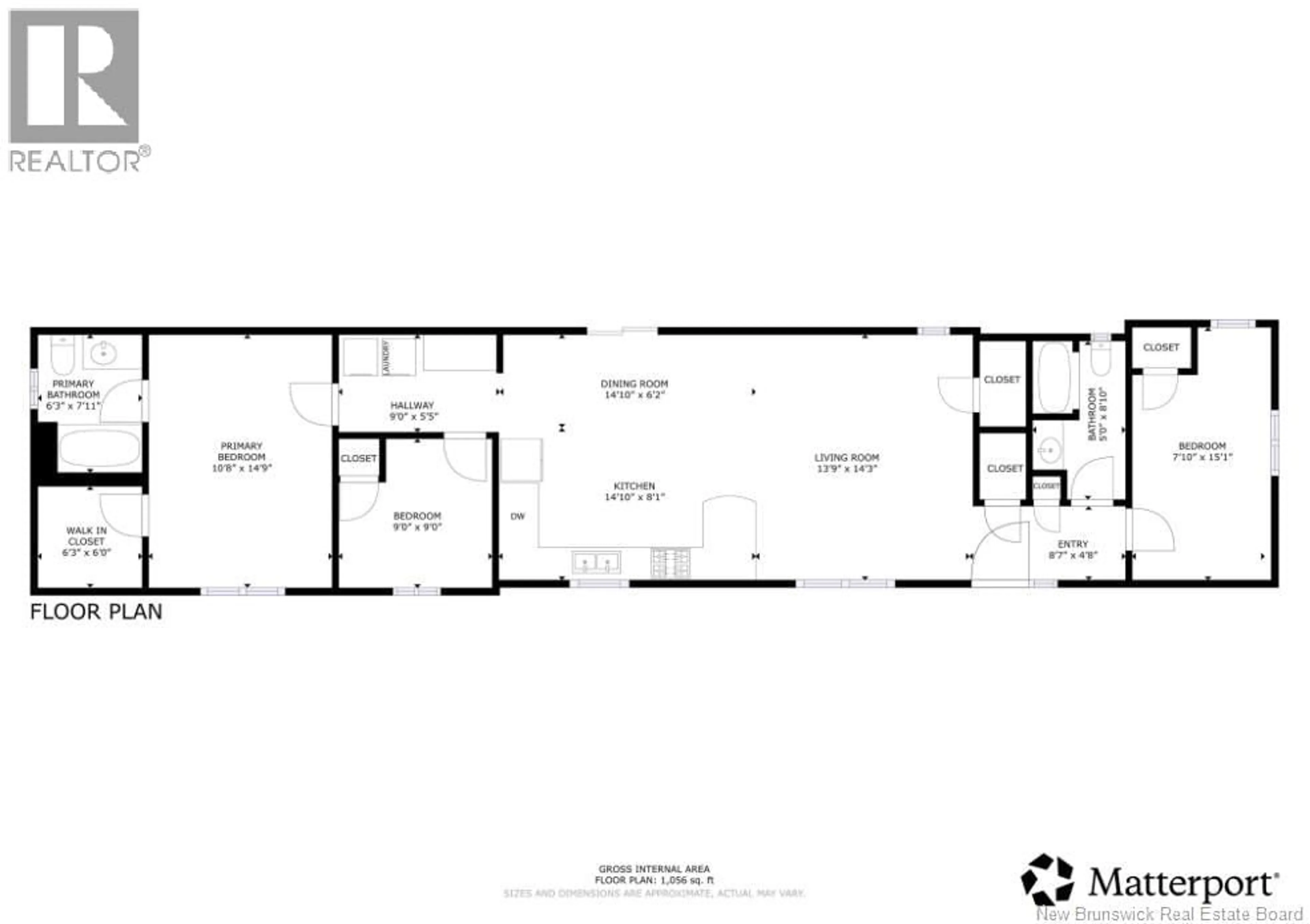 Floor plan for 11 STEWART, Fredericton New Brunswick E3A3V4
